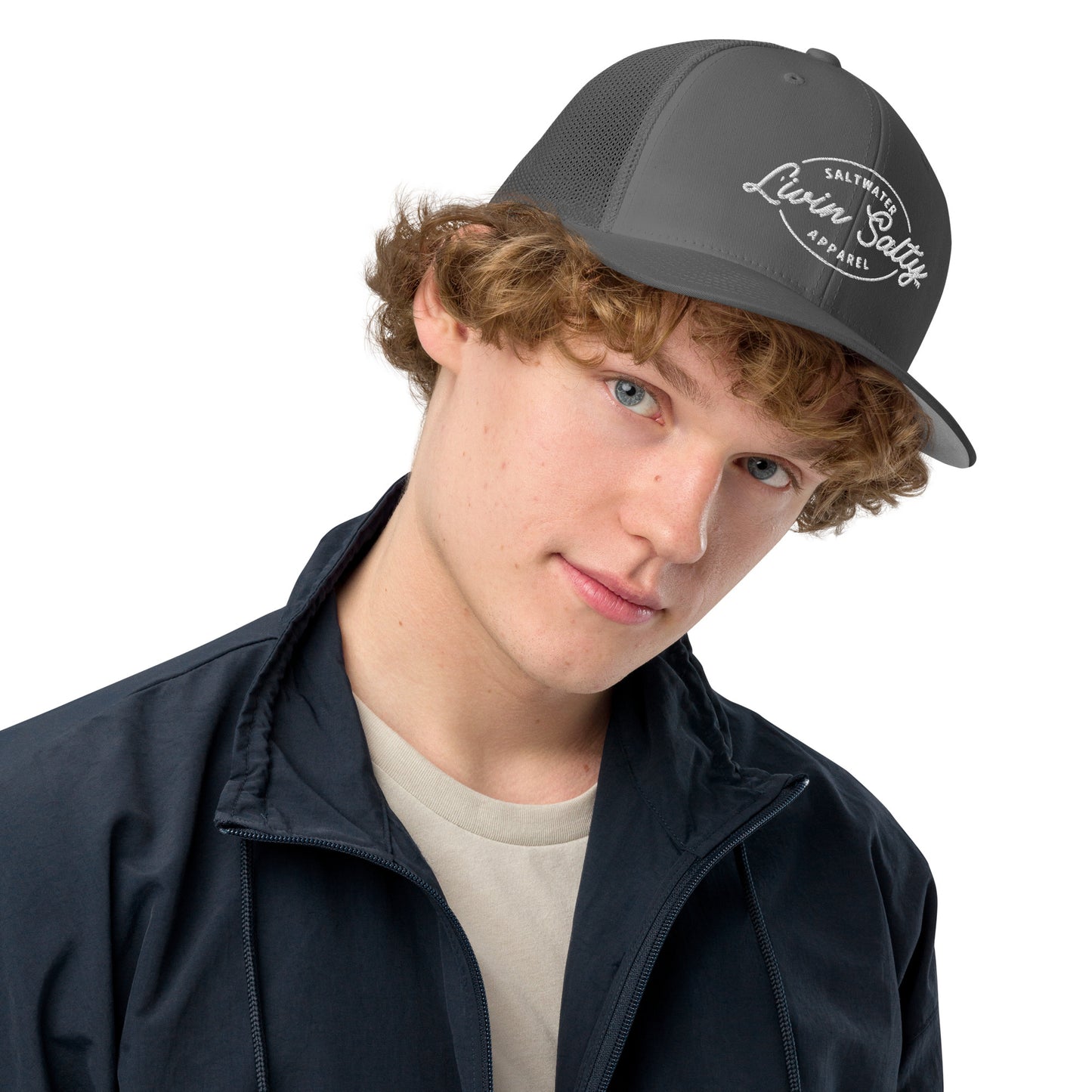 LIVIN SALTY Closed-back trucker cap