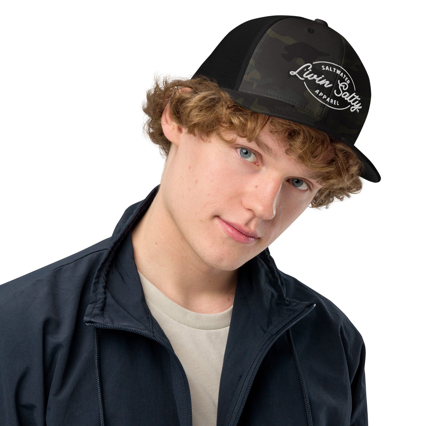 LIVIN SALTY Closed-back trucker cap