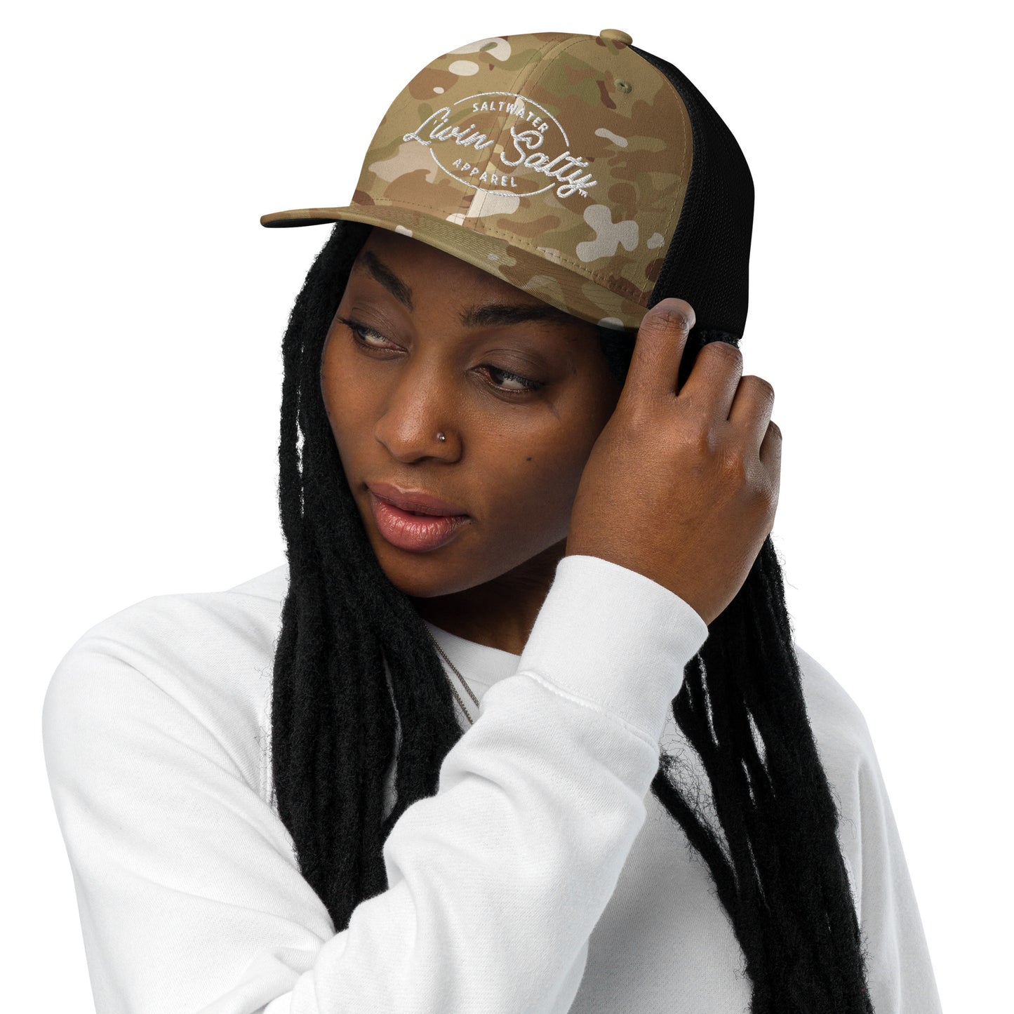 LIVIN SALTY Closed-back trucker cap
