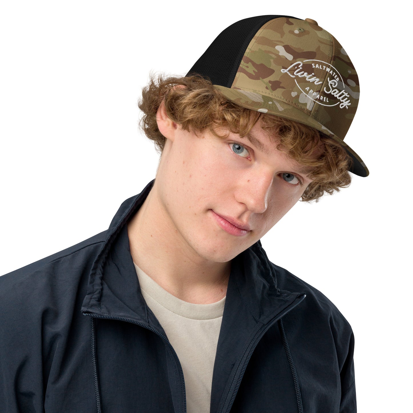 LIVIN SALTY Closed-back trucker cap