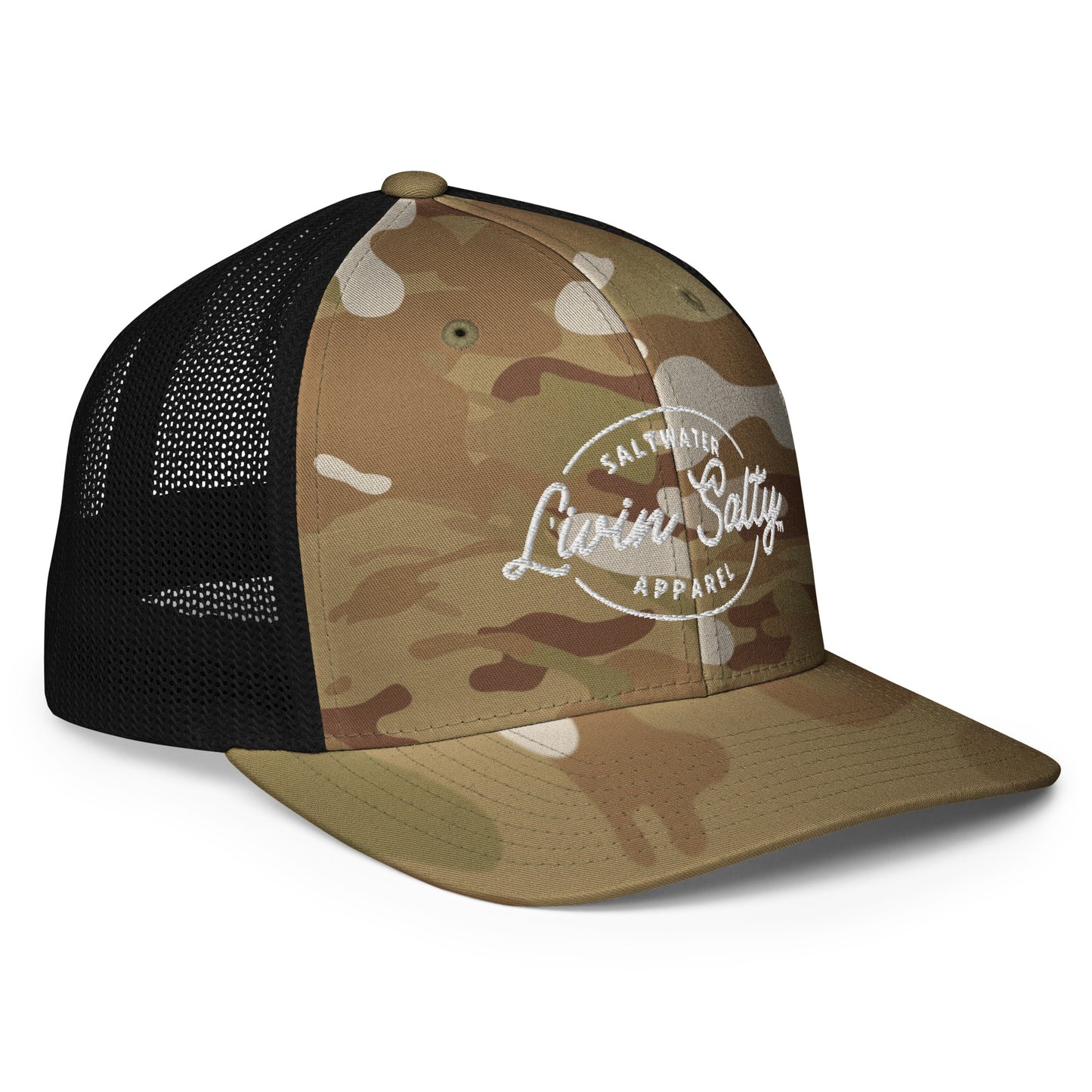 LIVIN SALTY Closed-back trucker cap