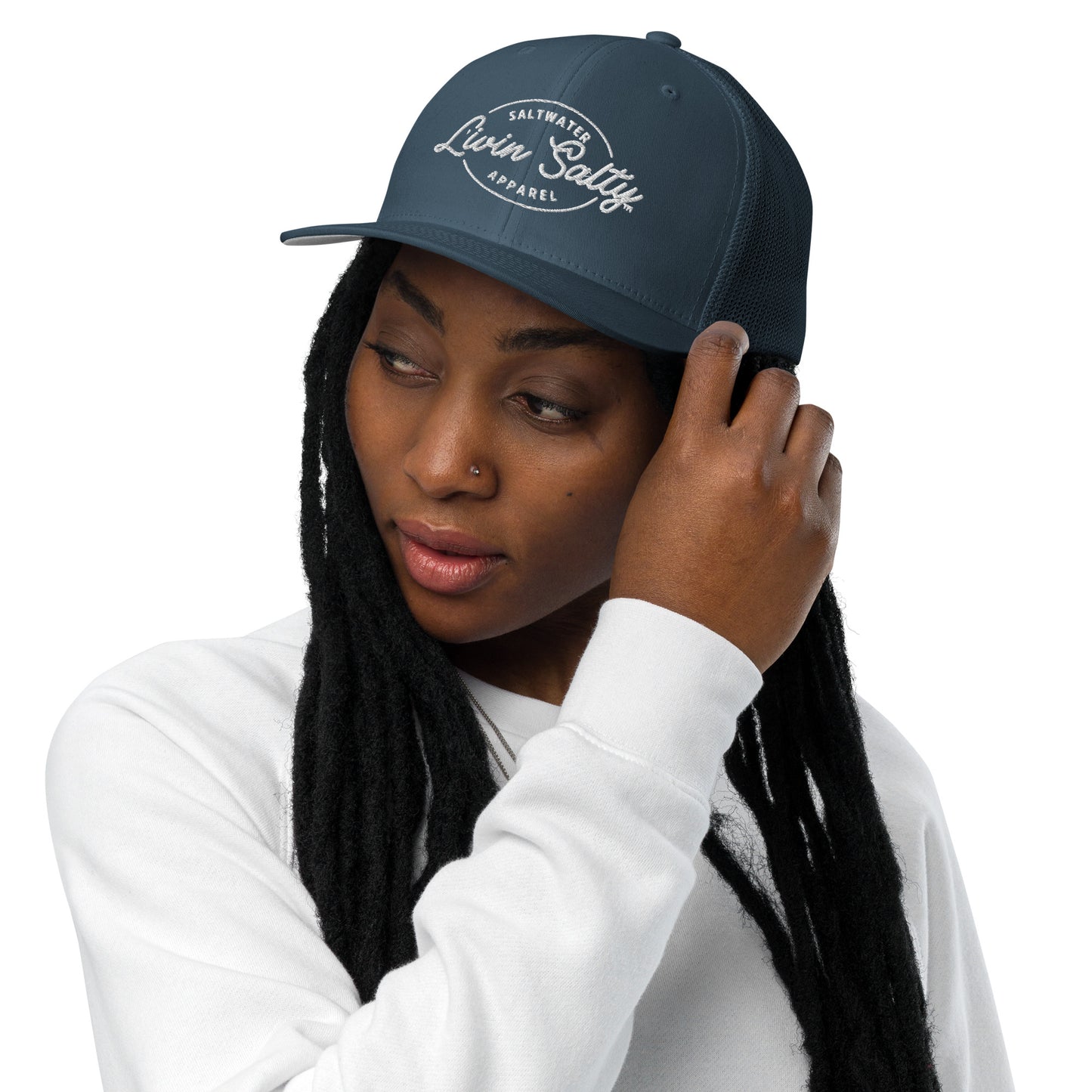 LIVIN SALTY Closed-back trucker cap