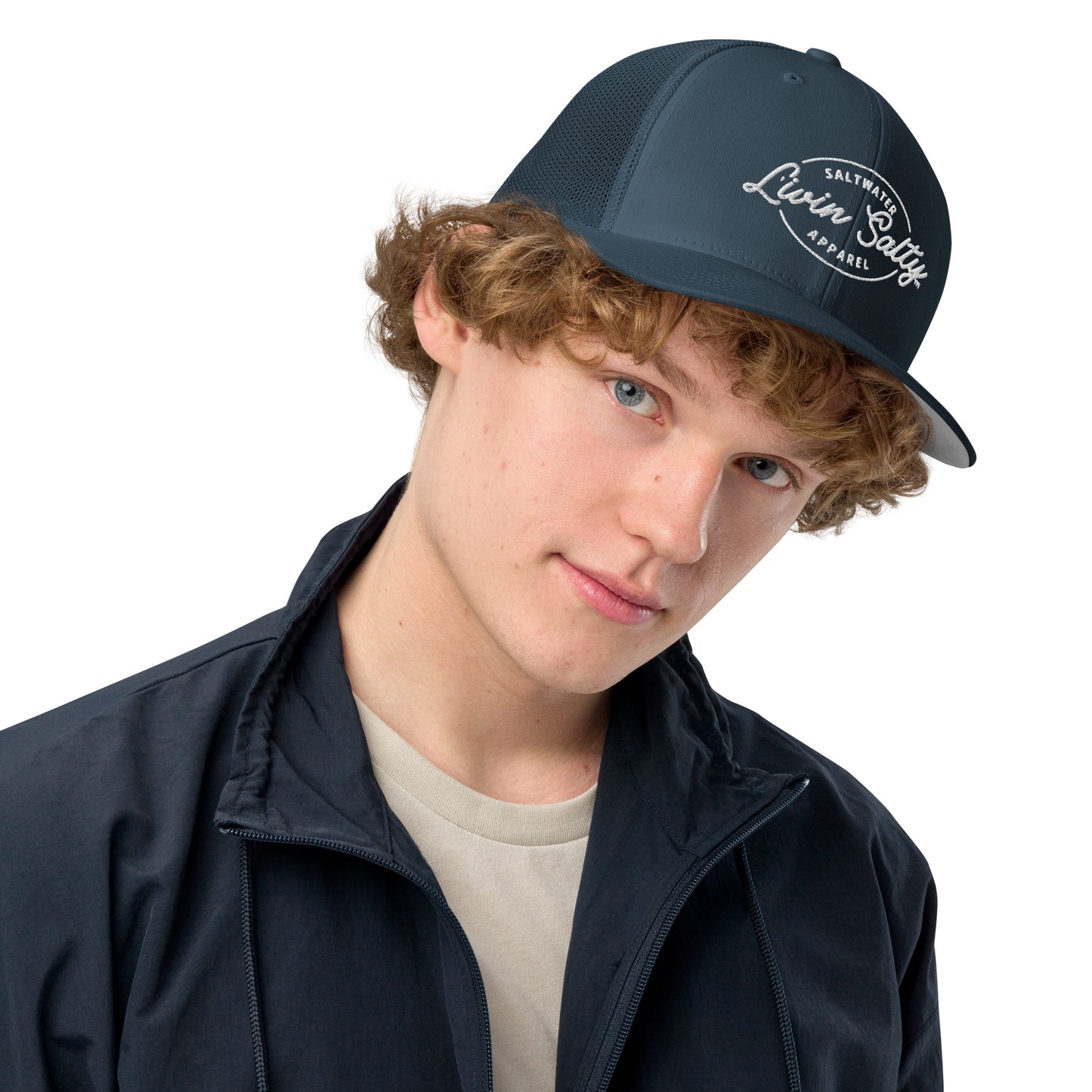 LIVIN SALTY Closed-back trucker cap