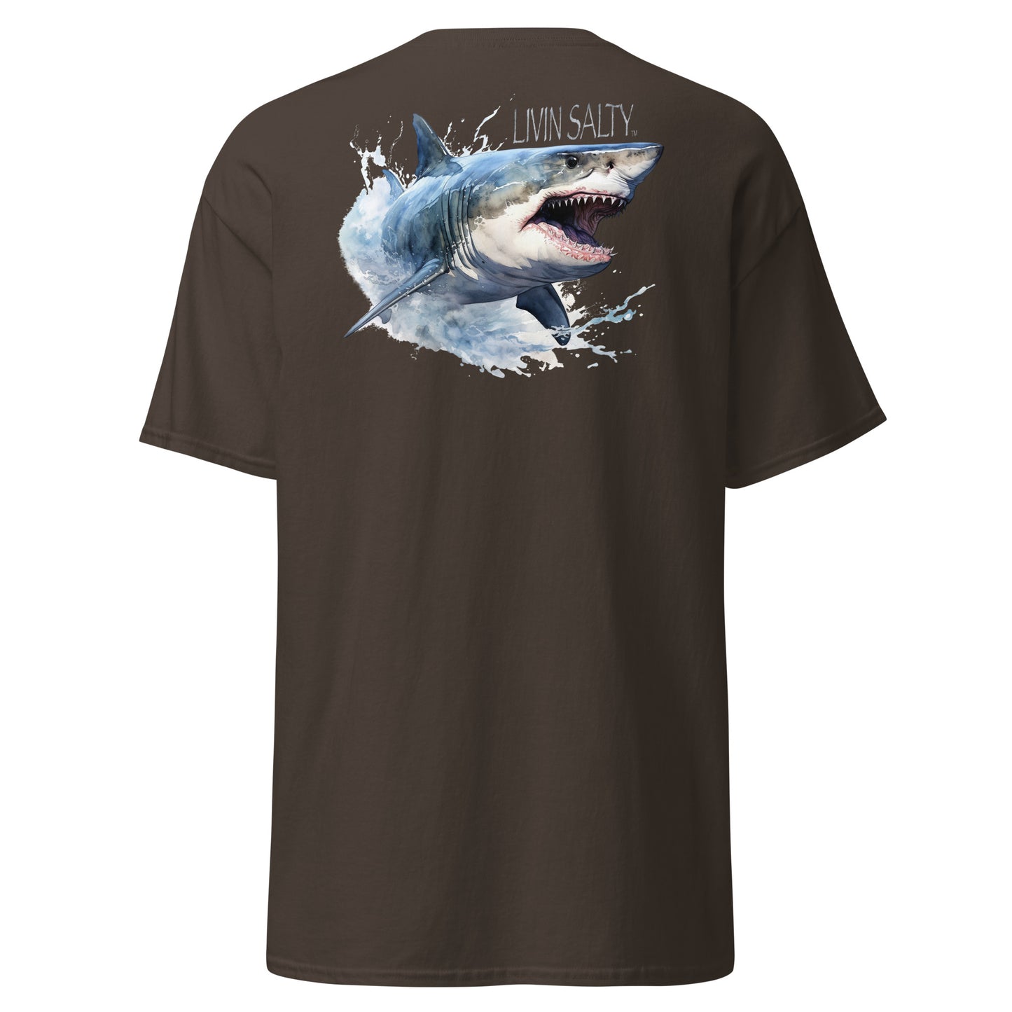 LIVIN SALTY Shark Cotton tee