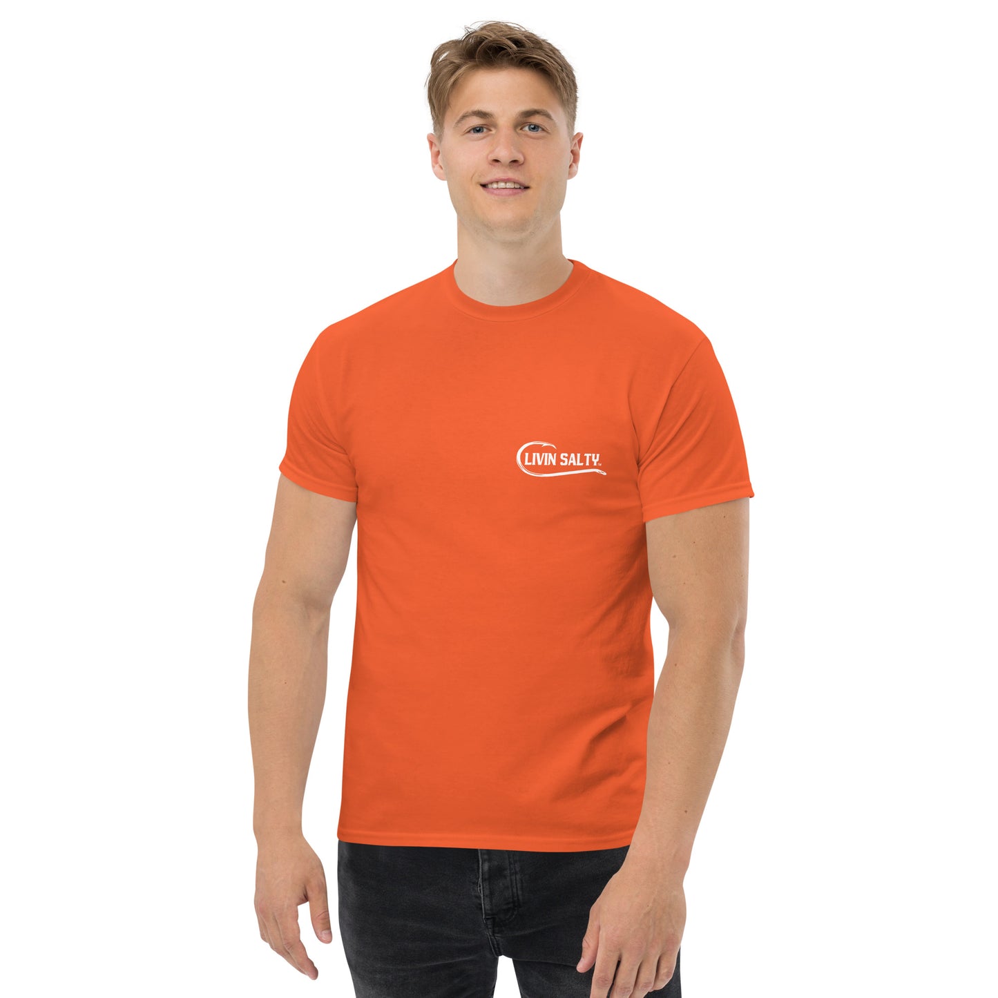 LIVIN SALTY Shark Cotton tee