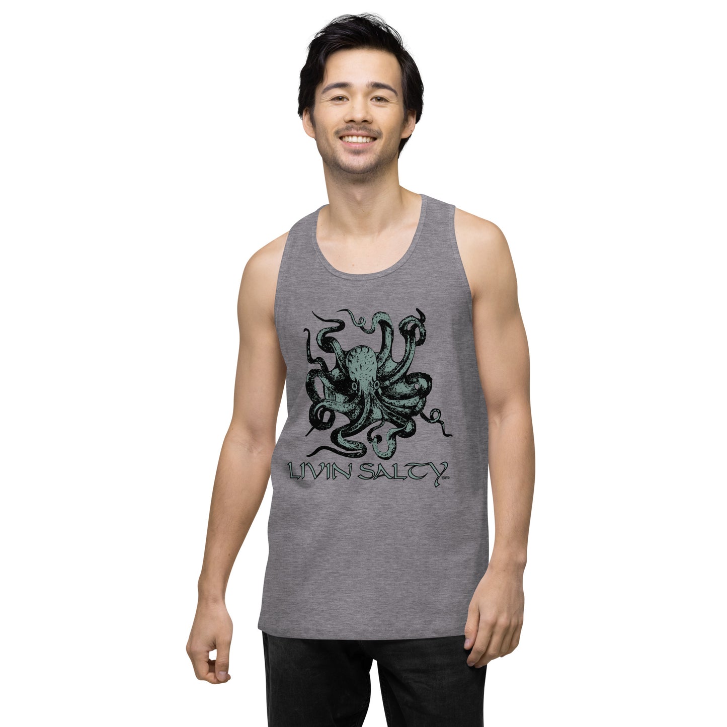 Men’s LIVIN SALTY Octopus tank top