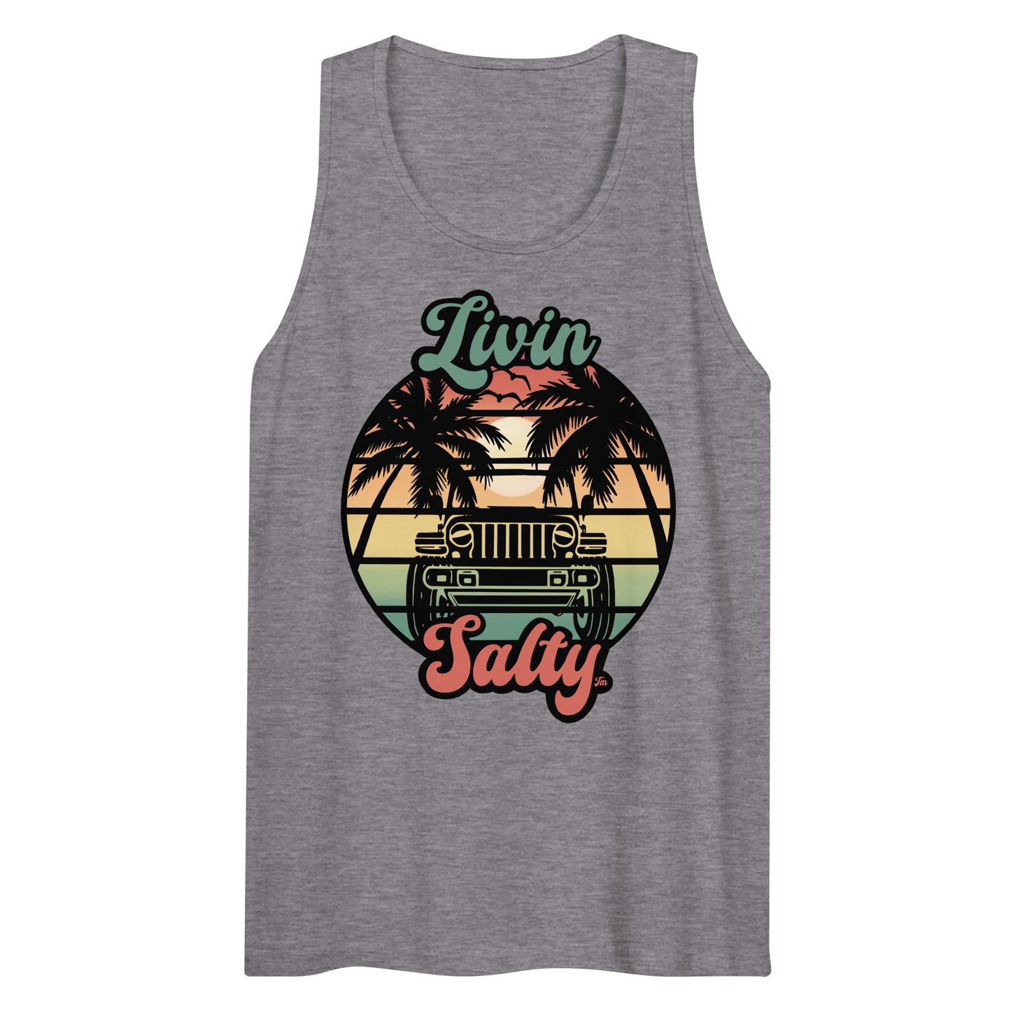 Men’s Jeep/Beach Livin Salty tank top