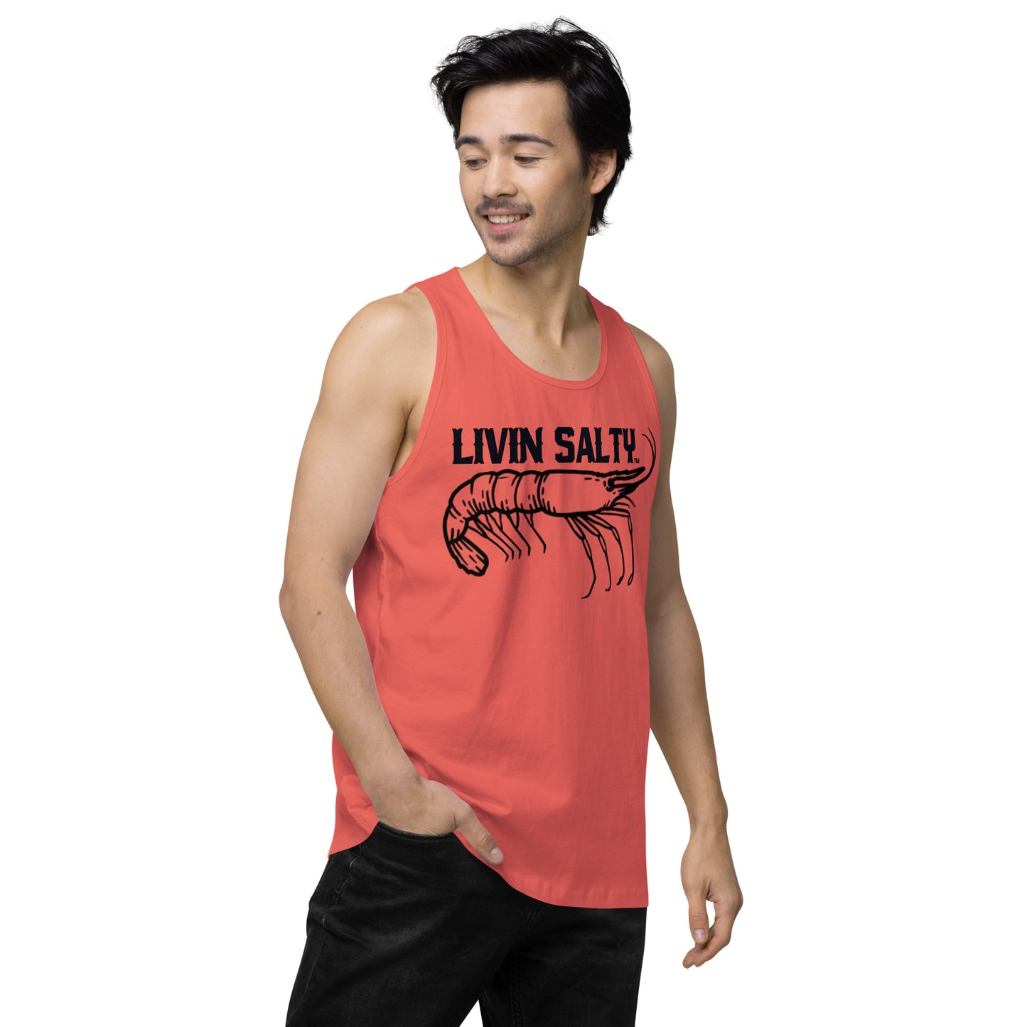 Men’s LIVIN SALTY Shrimp tank top