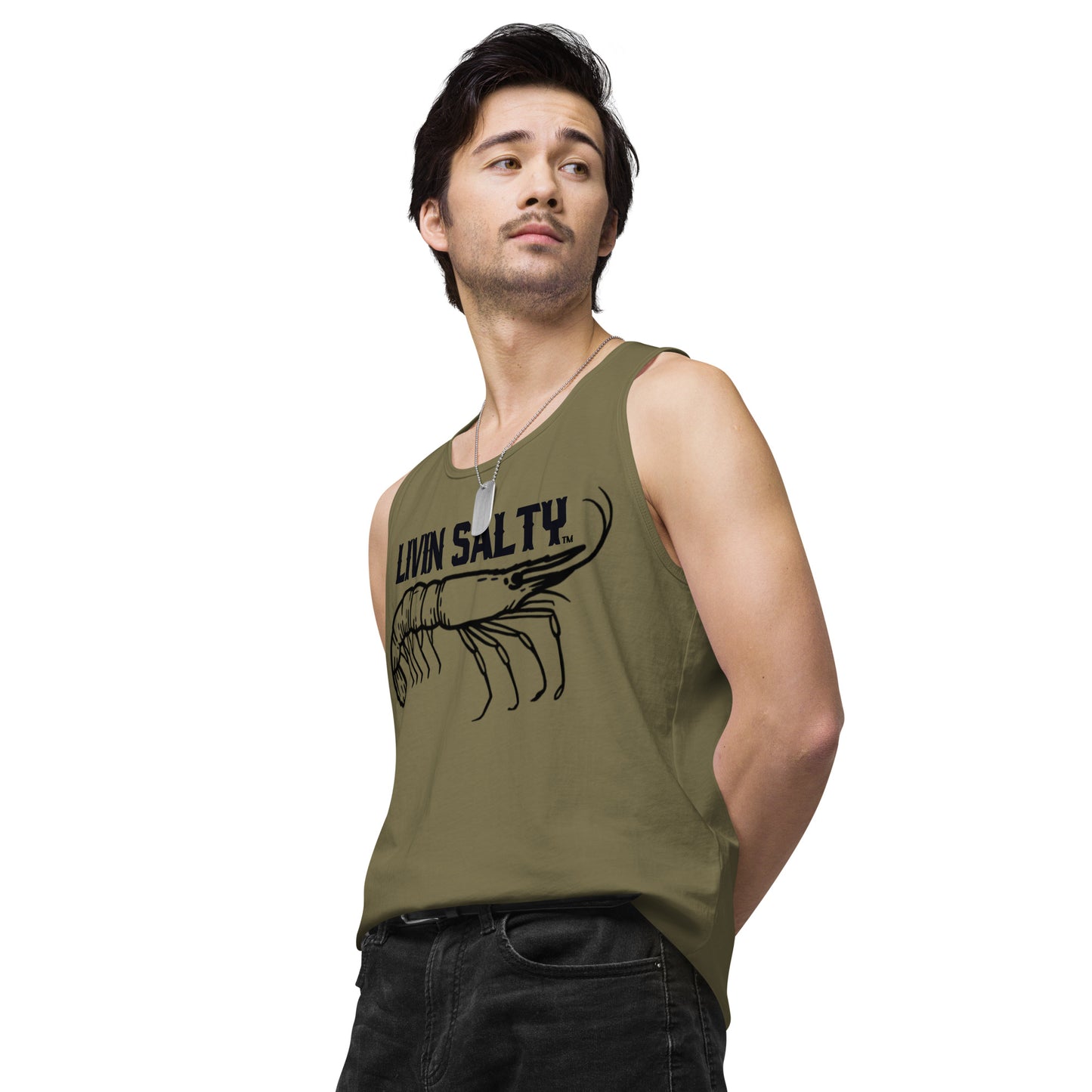 Men’s LIVIN SALTY Shrimp tank top