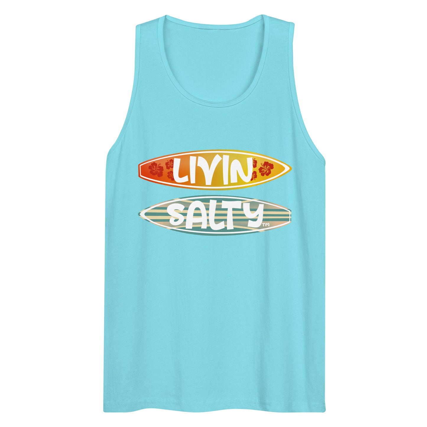 Men’s Surf Board LIVIN SALTY tank top