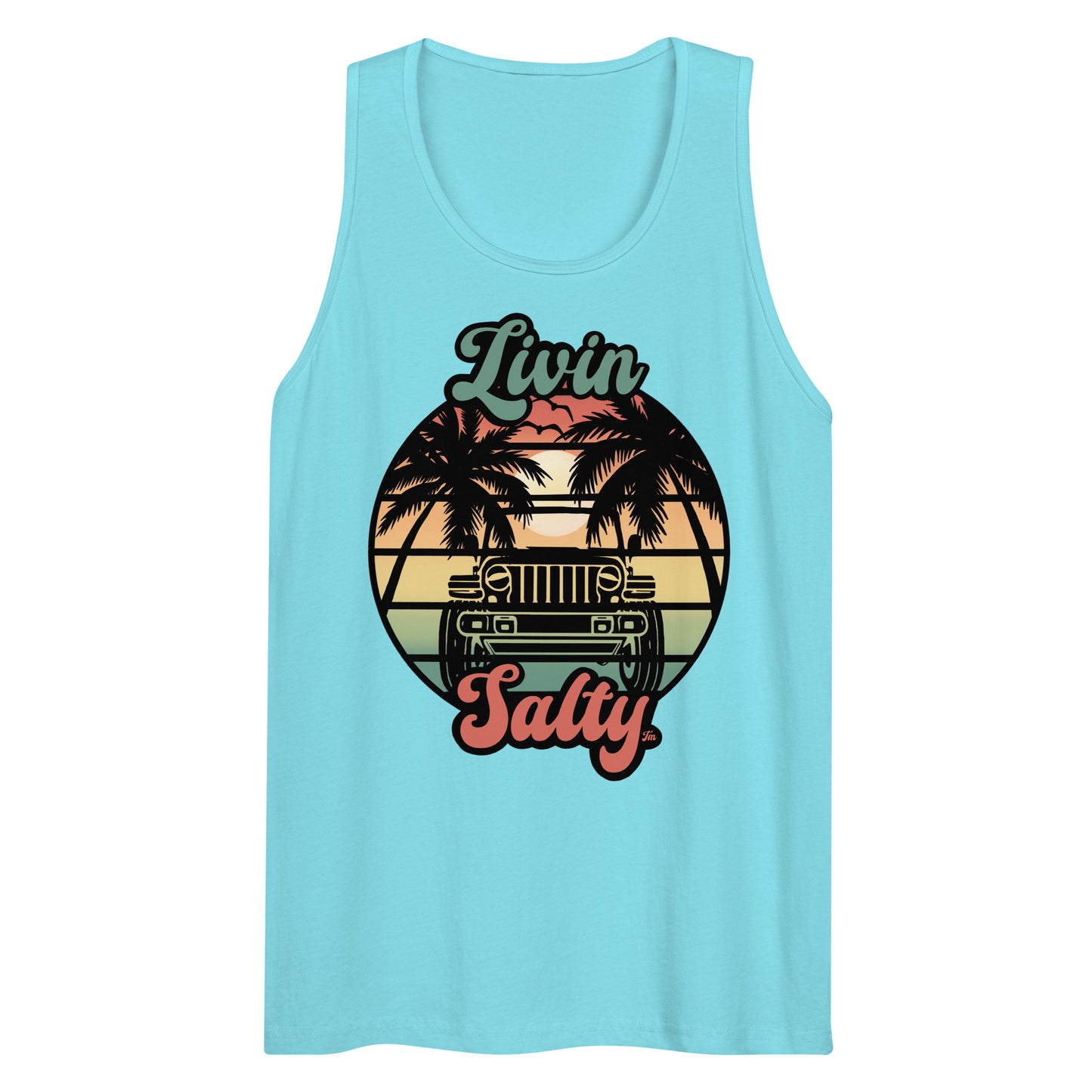 Men’s Jeep/Beach Livin Salty tank top