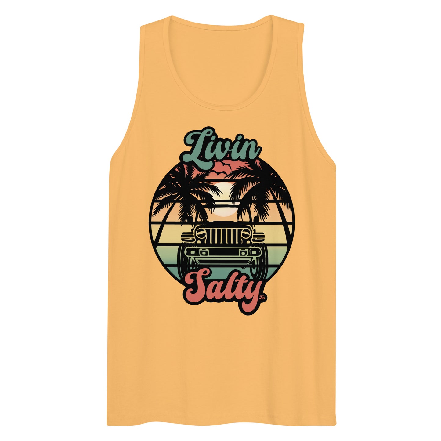 Men’s Jeep/Beach Livin Salty tank top
