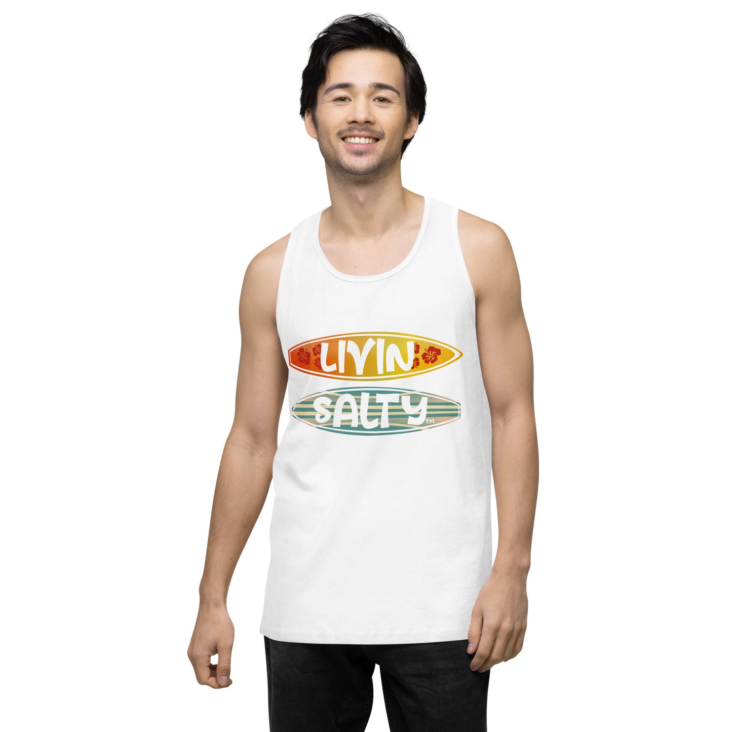 Men’s Surf Board LIVIN SALTY tank top