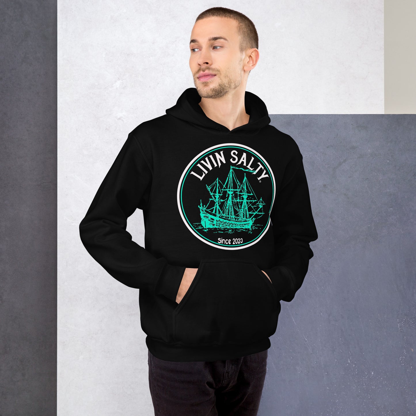 Unisex LIVIN SALTY Ship Hoodie