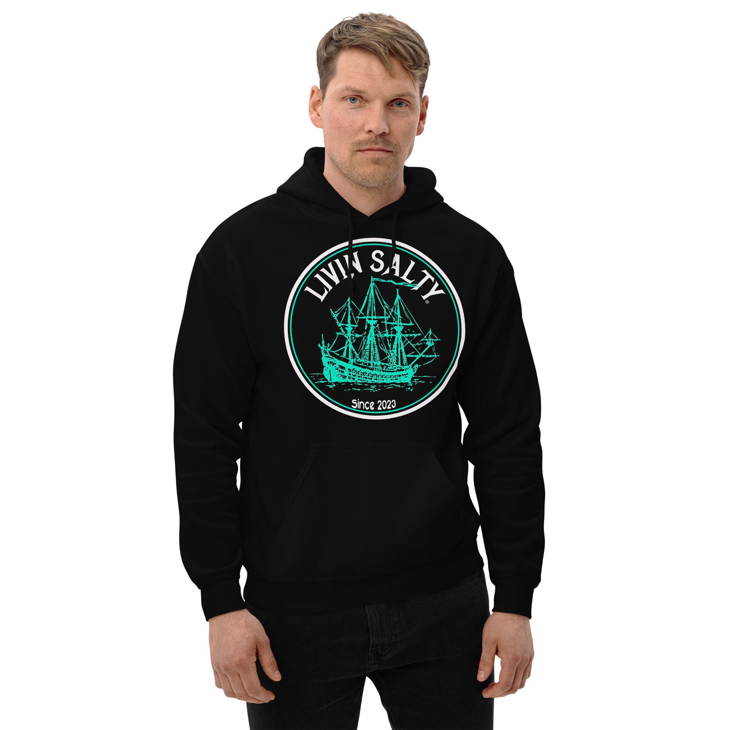 Unisex LIVIN SALTY Ship Hoodie