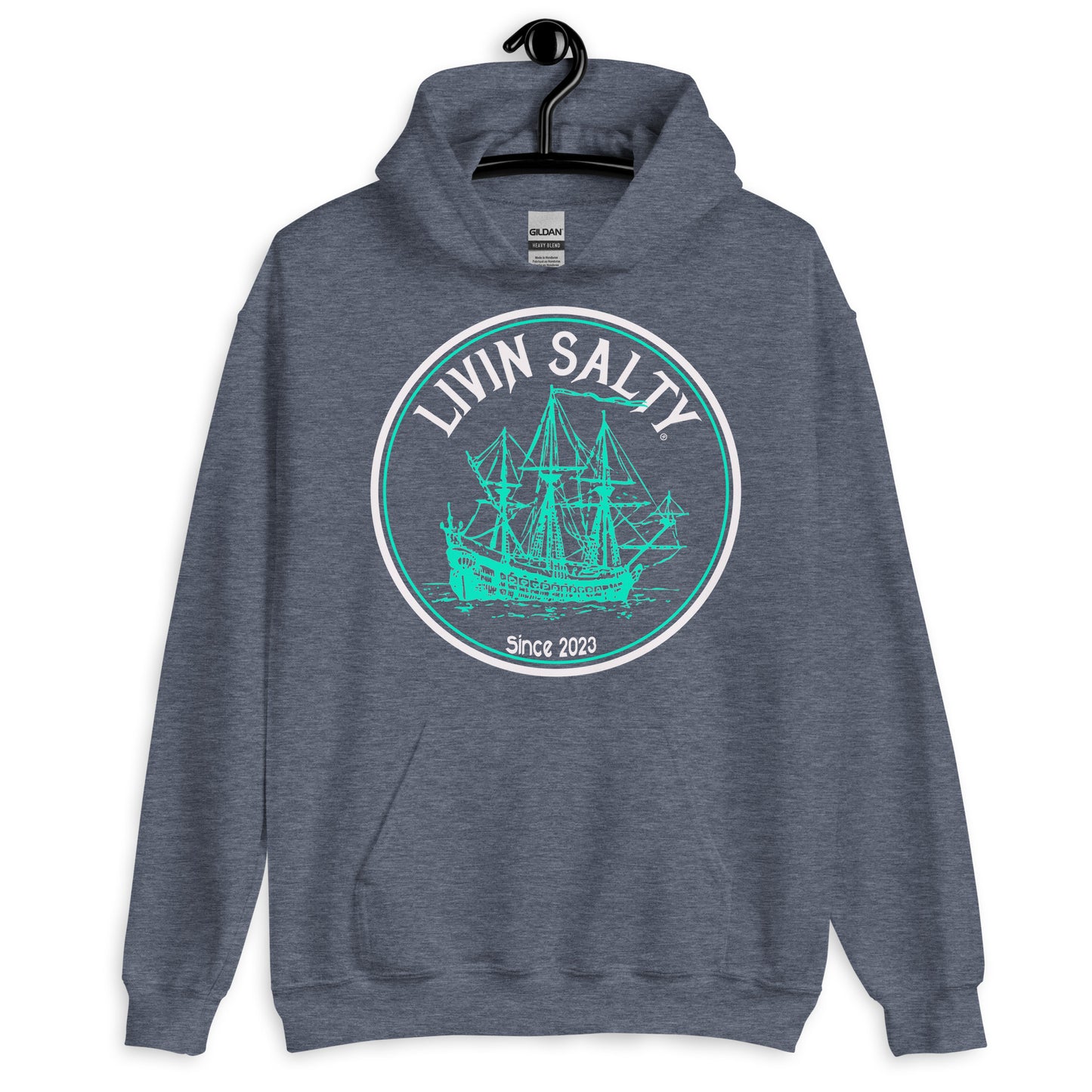 Unisex LIVIN SALTY Ship Hoodie