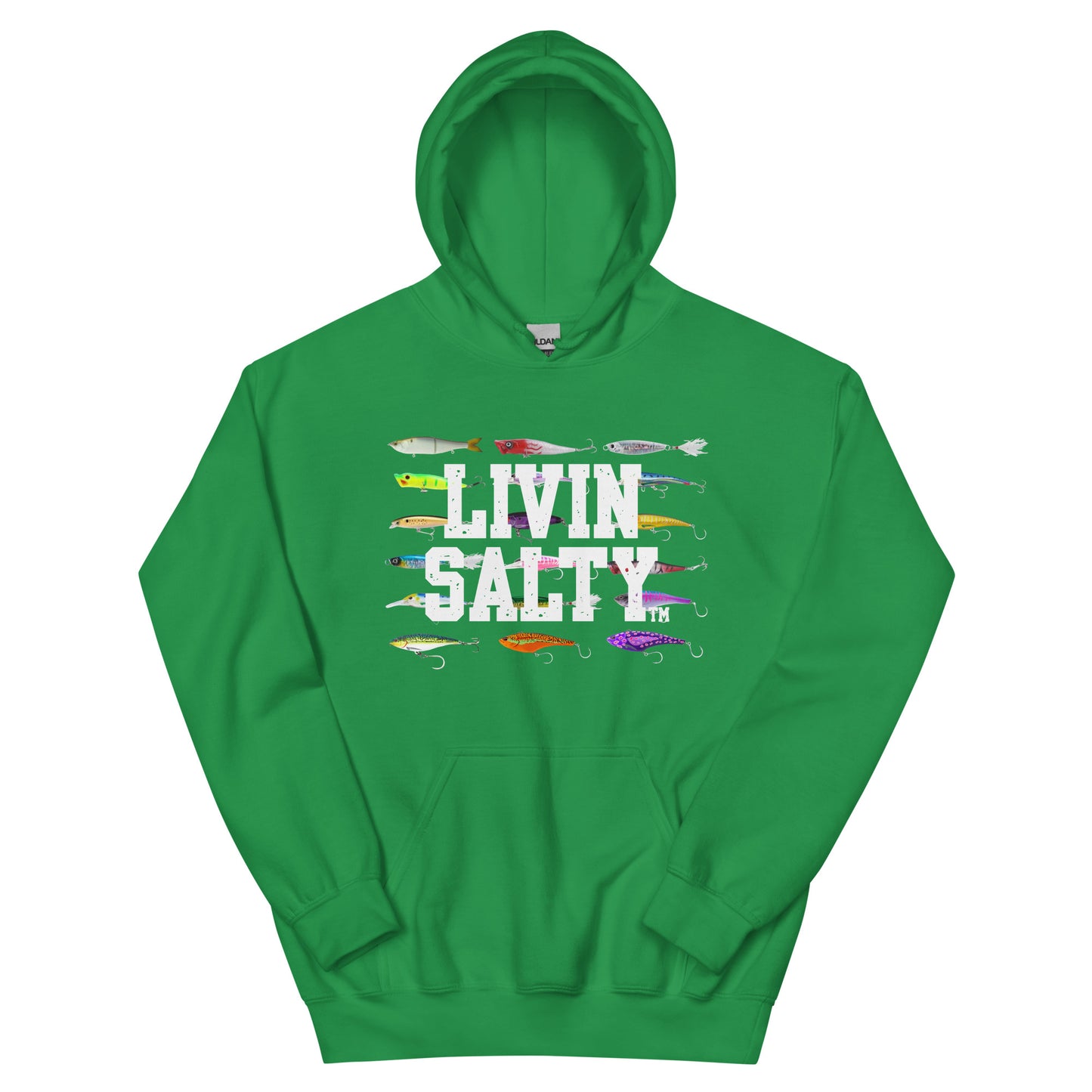 Unisex LIVIN SALTY Saltwater Fishing Lures Hoodie