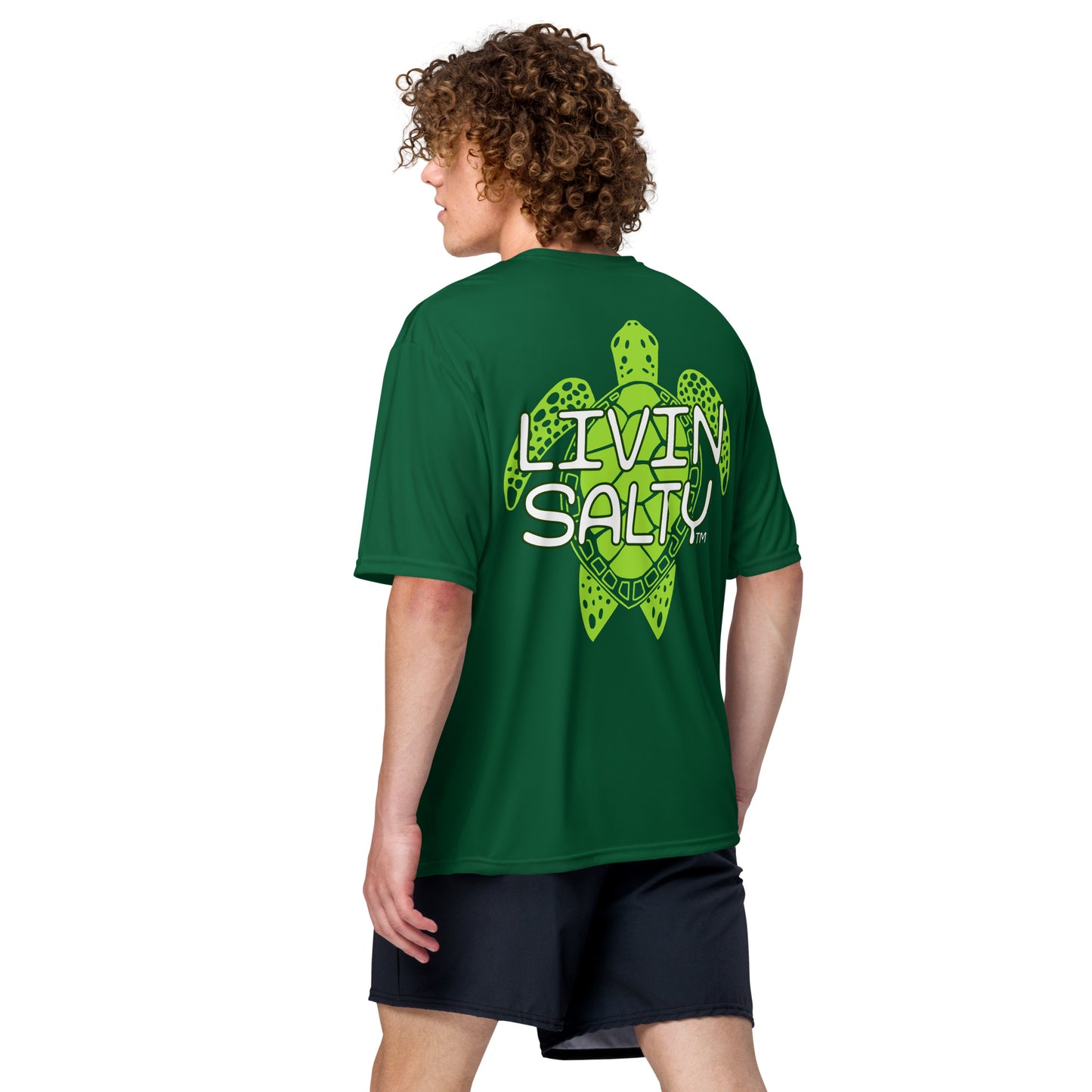 Dry Fit LIVIN SALTY Turtle t-shirt