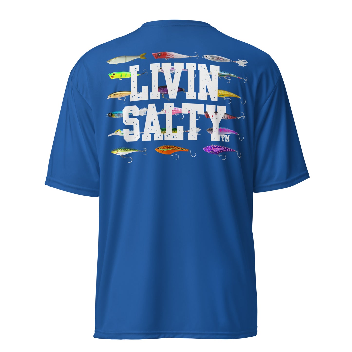 Unisex dryfit LIVIN SALTY Lures t-shirt