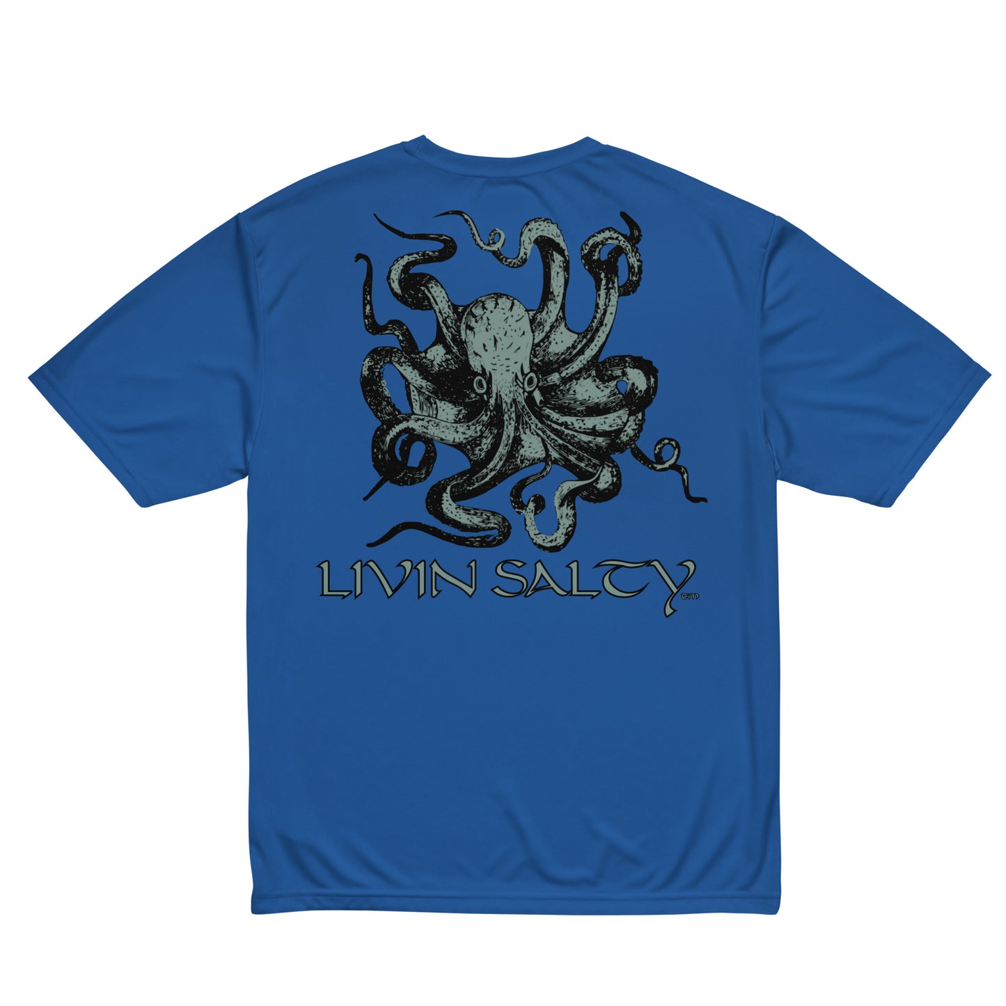 Unisex dry-fit Octopus LIVIN SALTY t-shirt