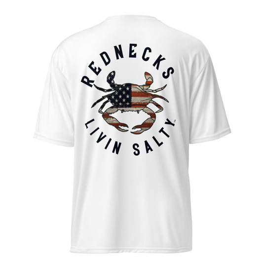 REDNECKS LIVIN SALTY crab dry fit