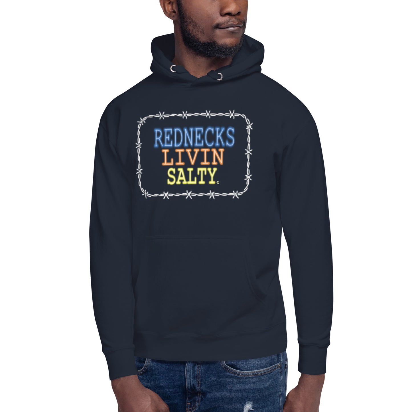 Unisex REDNECKS LIVIN SALTY Parrot Hoodie