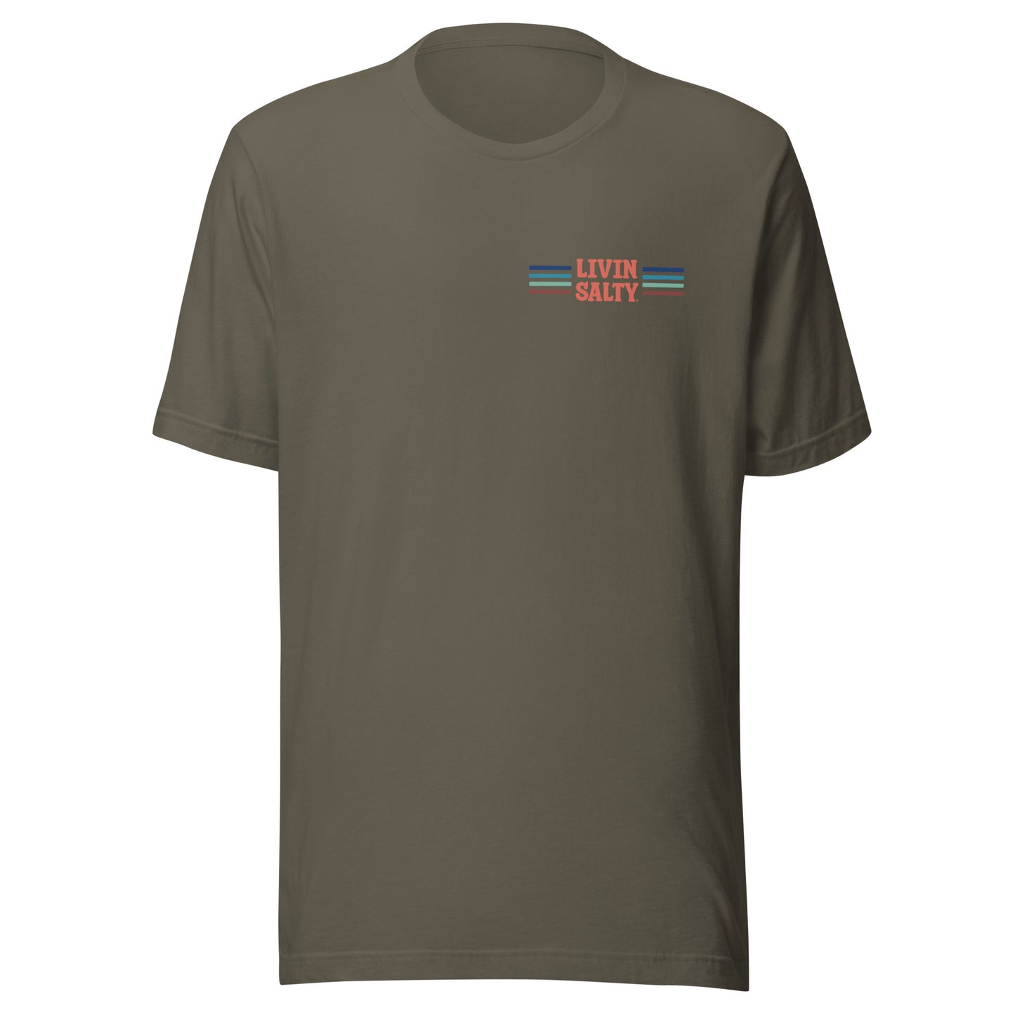 Unisex LIVIN SALTY Pelican t-shirt