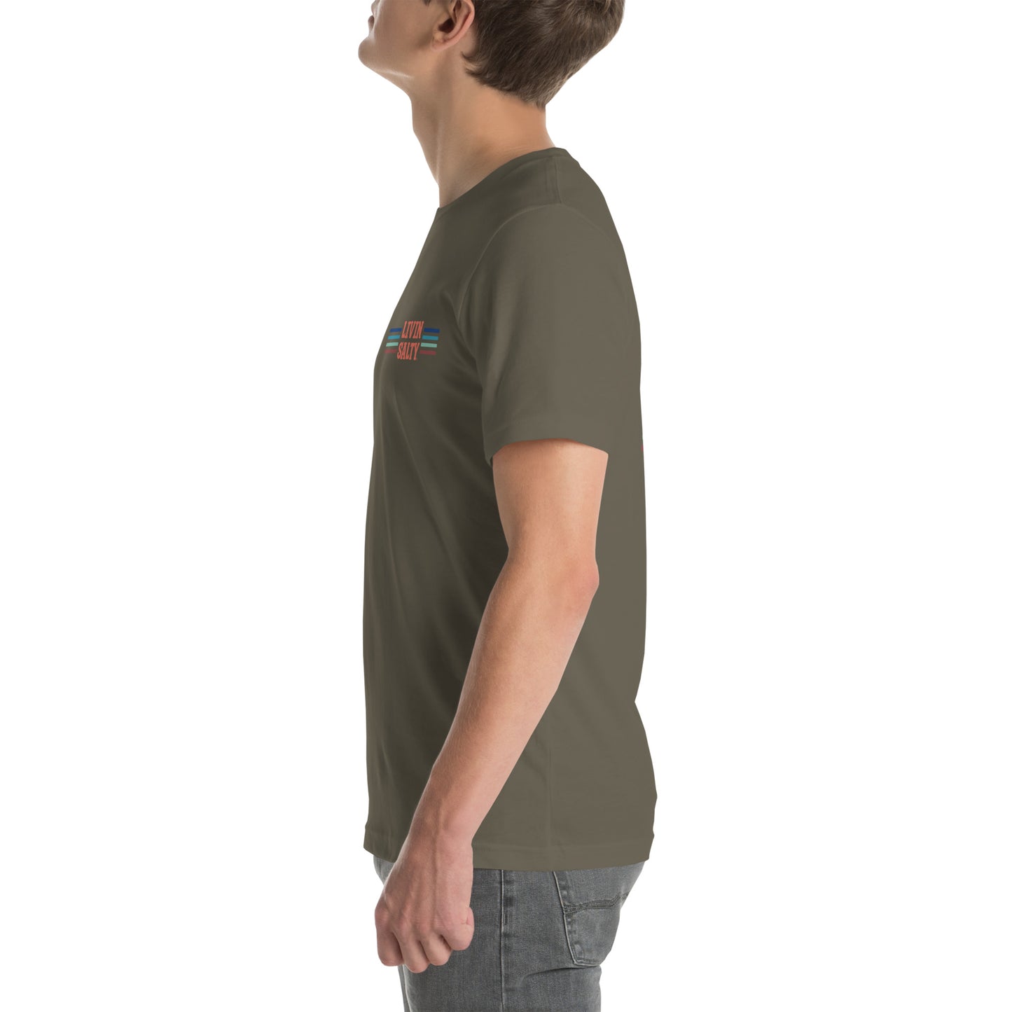 Unisex LIVIN SALTY Pelican t-shirt