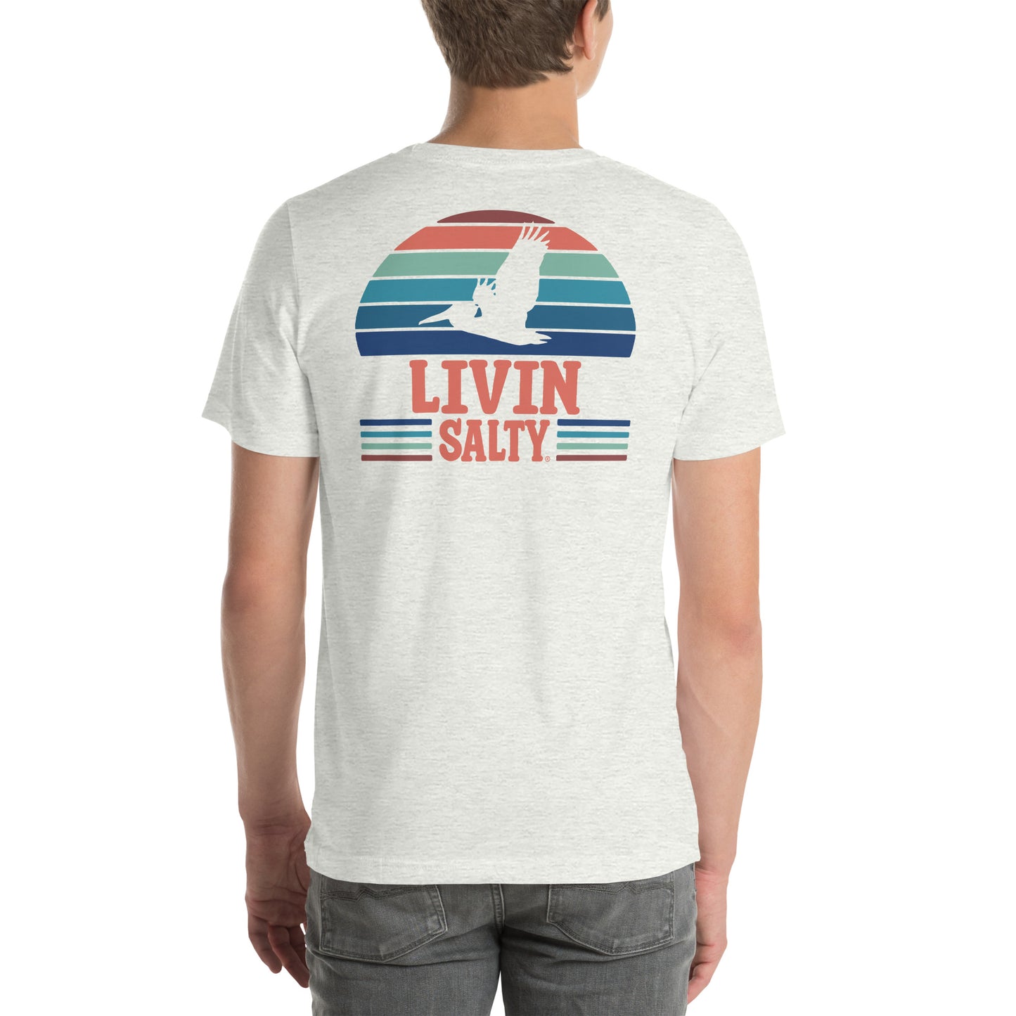 Unisex LIVIN SALTY Pelican t-shirt