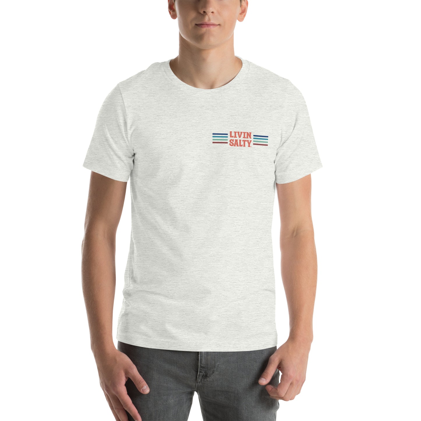 Unisex LIVIN SALTY Pelican t-shirt