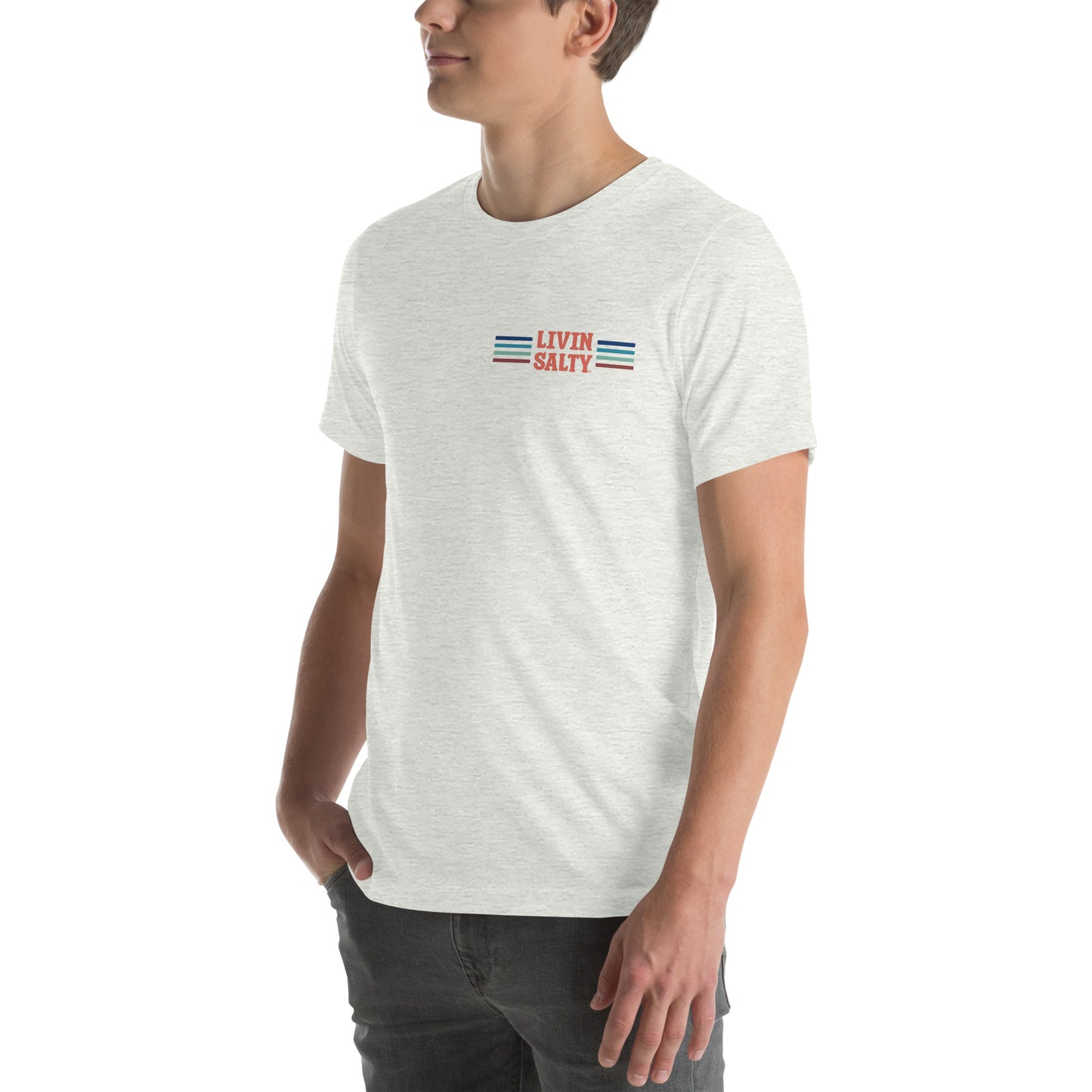 Unisex LIVIN SALTY Pelican t-shirt