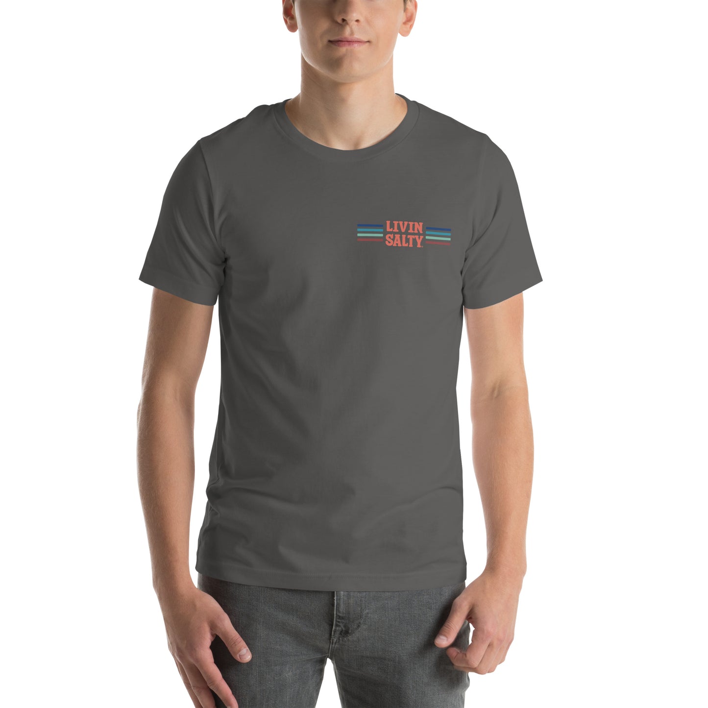 Unisex LIVIN SALTY Pelican t-shirt