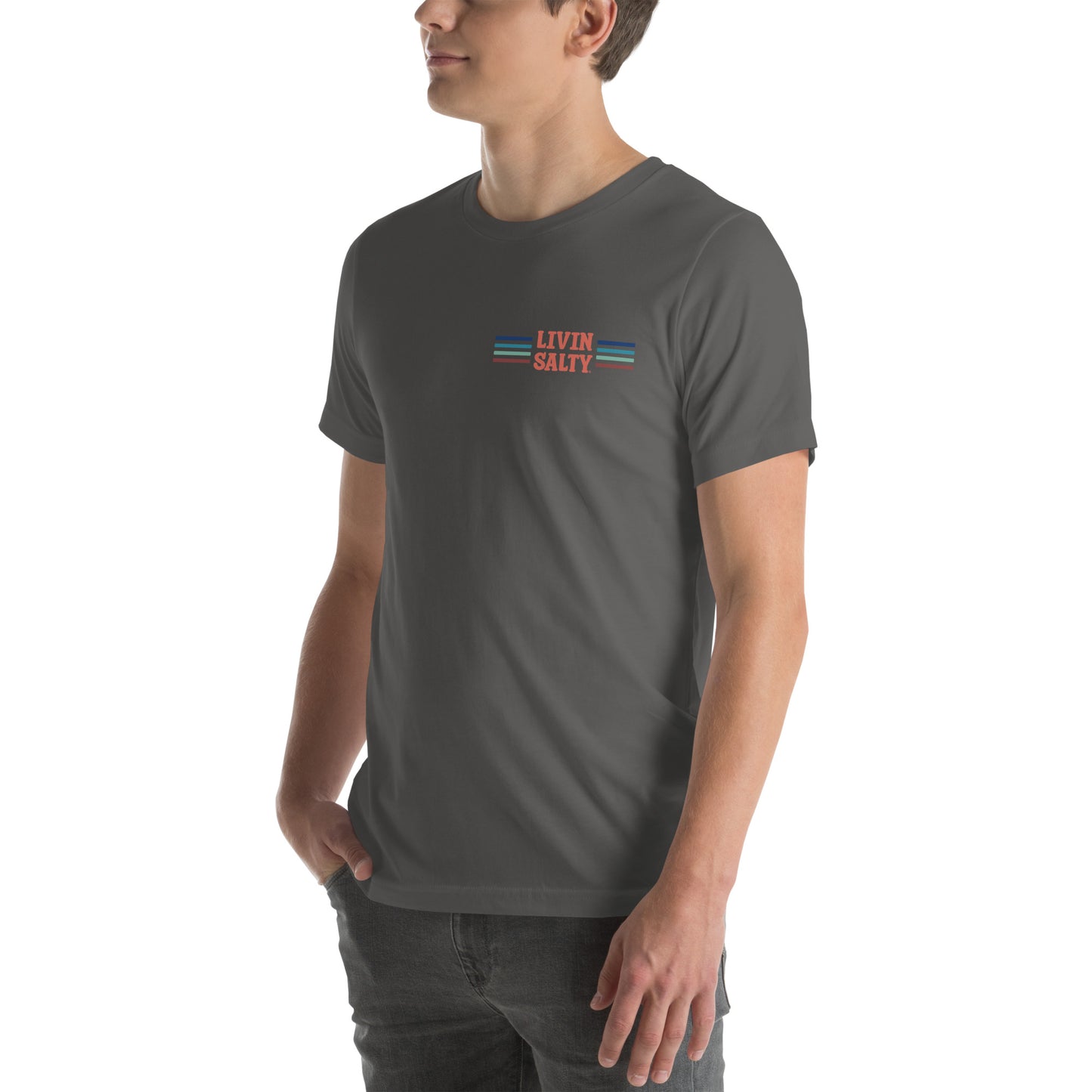 Unisex LIVIN SALTY Pelican t-shirt