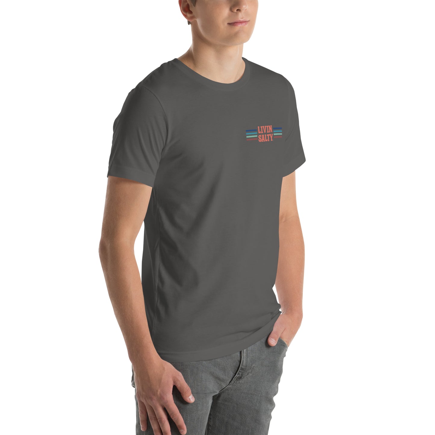 Unisex LIVIN SALTY Pelican t-shirt