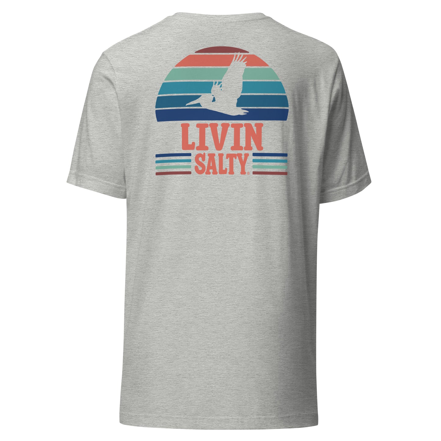 Unisex LIVIN SALTY Pelican t-shirt