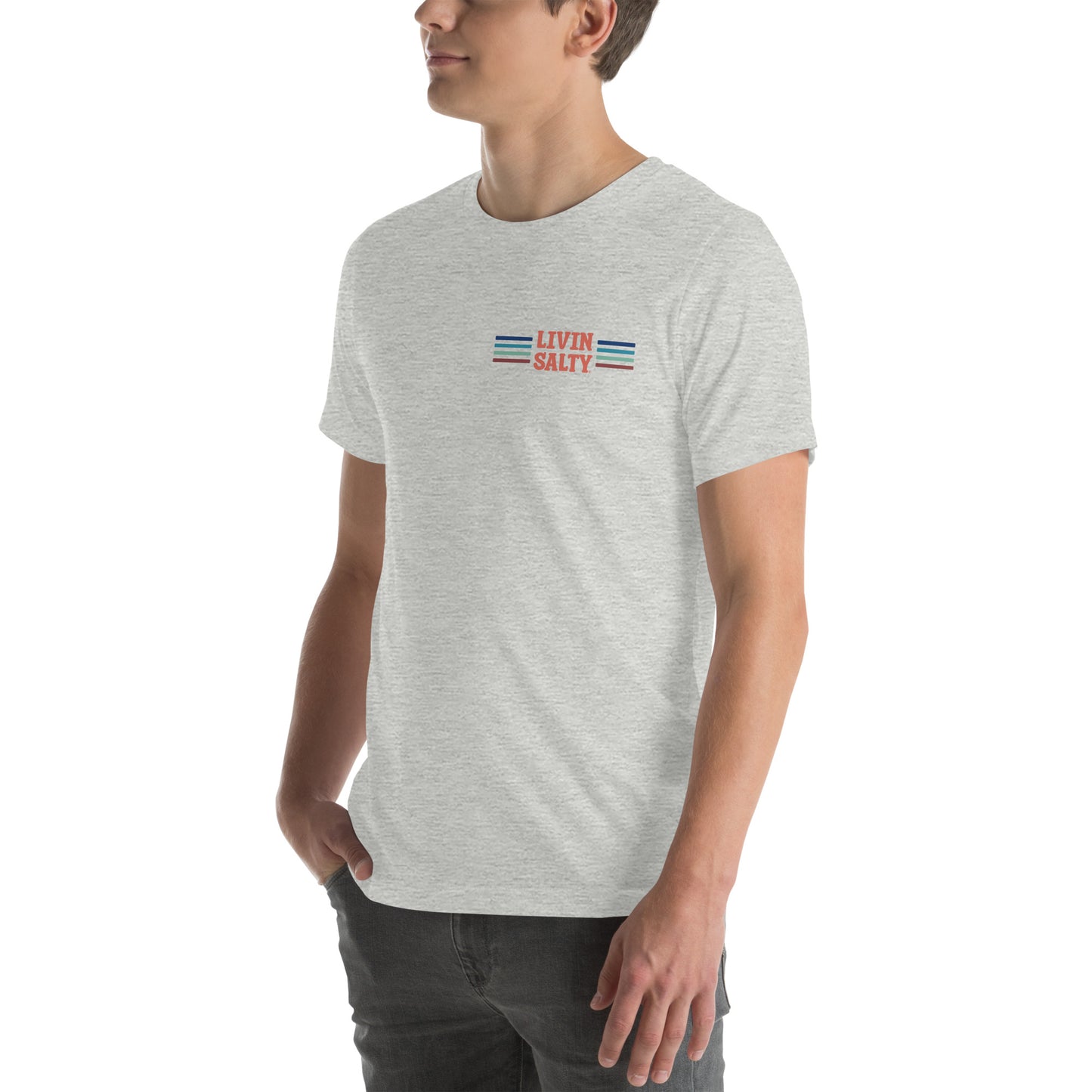Unisex LIVIN SALTY Pelican t-shirt