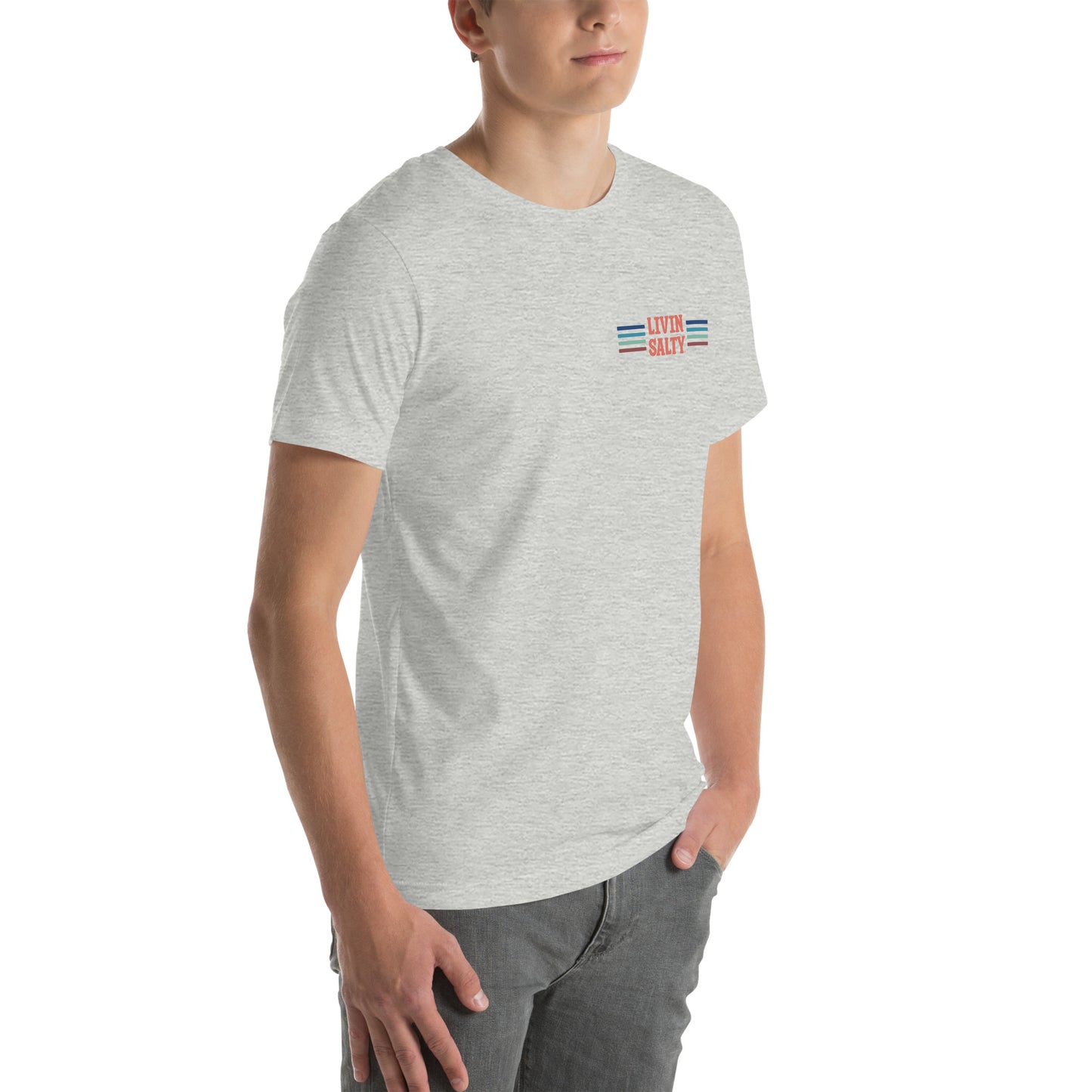 Unisex LIVIN SALTY Pelican t-shirt