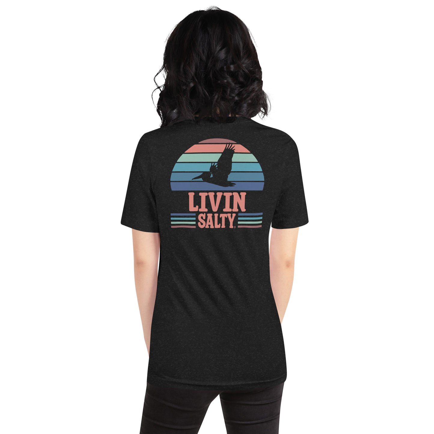 Unisex LIVIN SALTY Pelican t-shirt