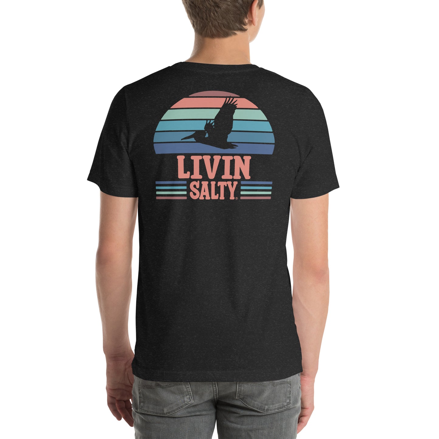Unisex LIVIN SALTY Pelican t-shirt
