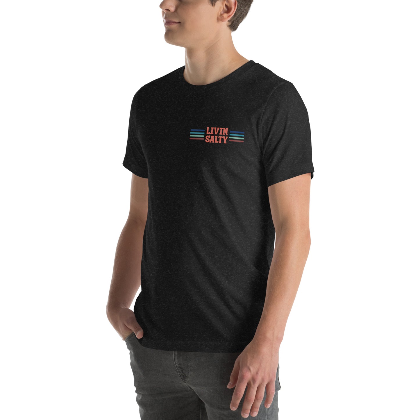 Unisex LIVIN SALTY Pelican t-shirt