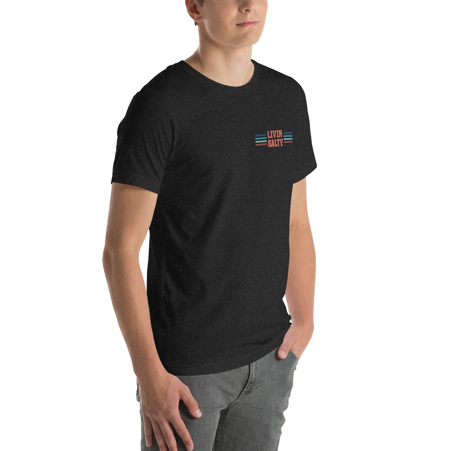 Unisex LIVIN SALTY Pelican t-shirt