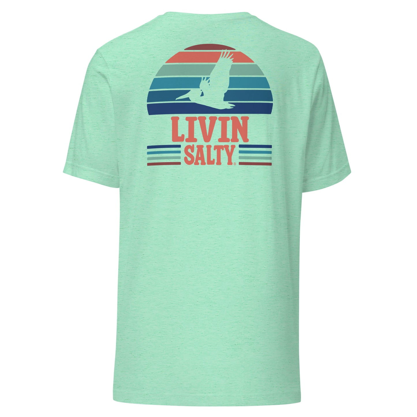 Unisex LIVIN SALTY Pelican t-shirt