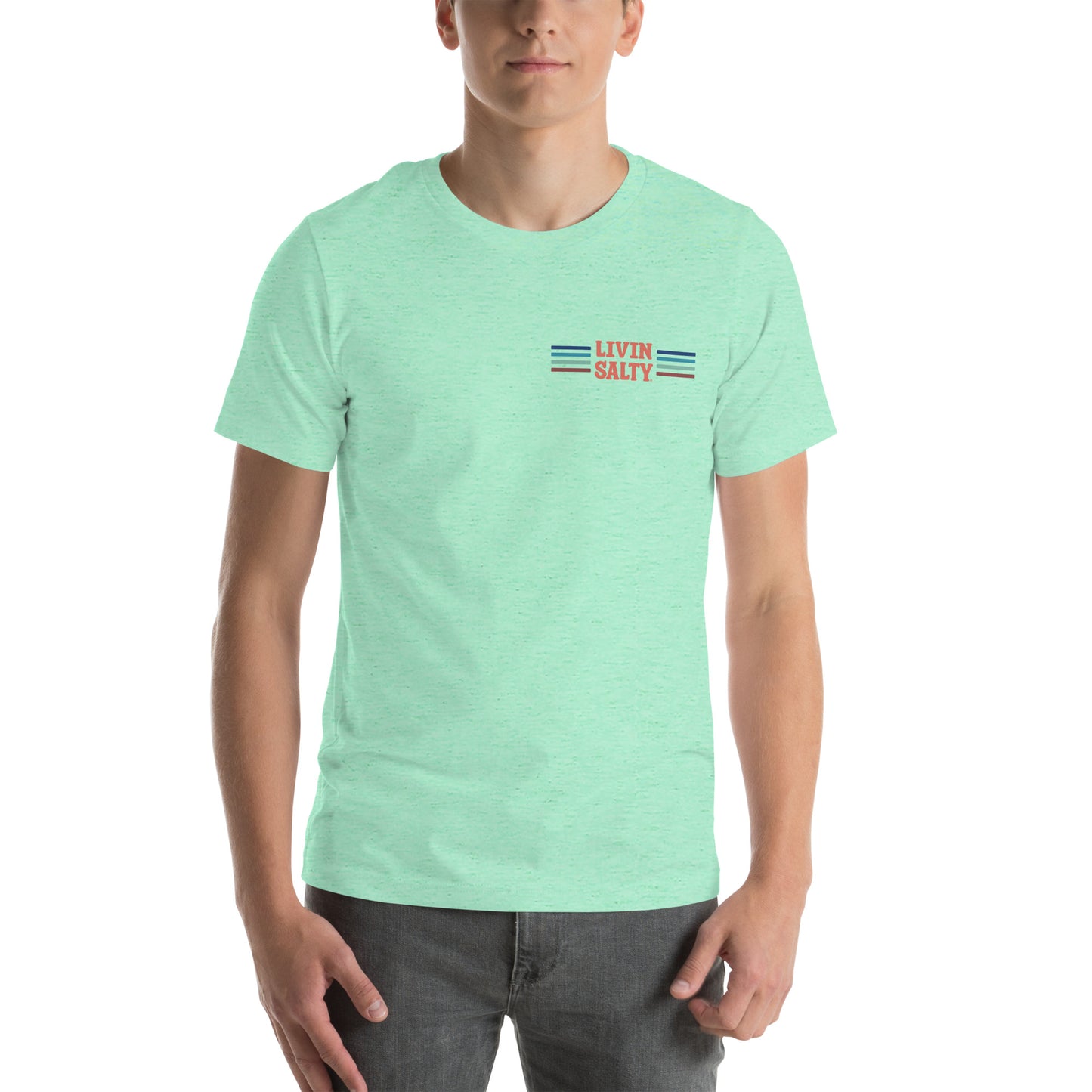 Unisex LIVIN SALTY Pelican t-shirt