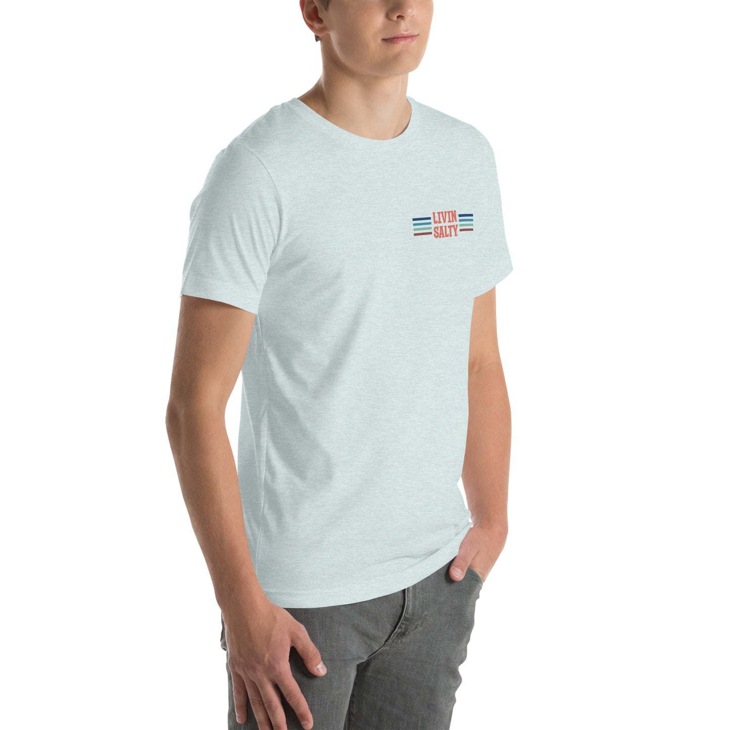 Unisex LIVIN SALTY Pelican t-shirt