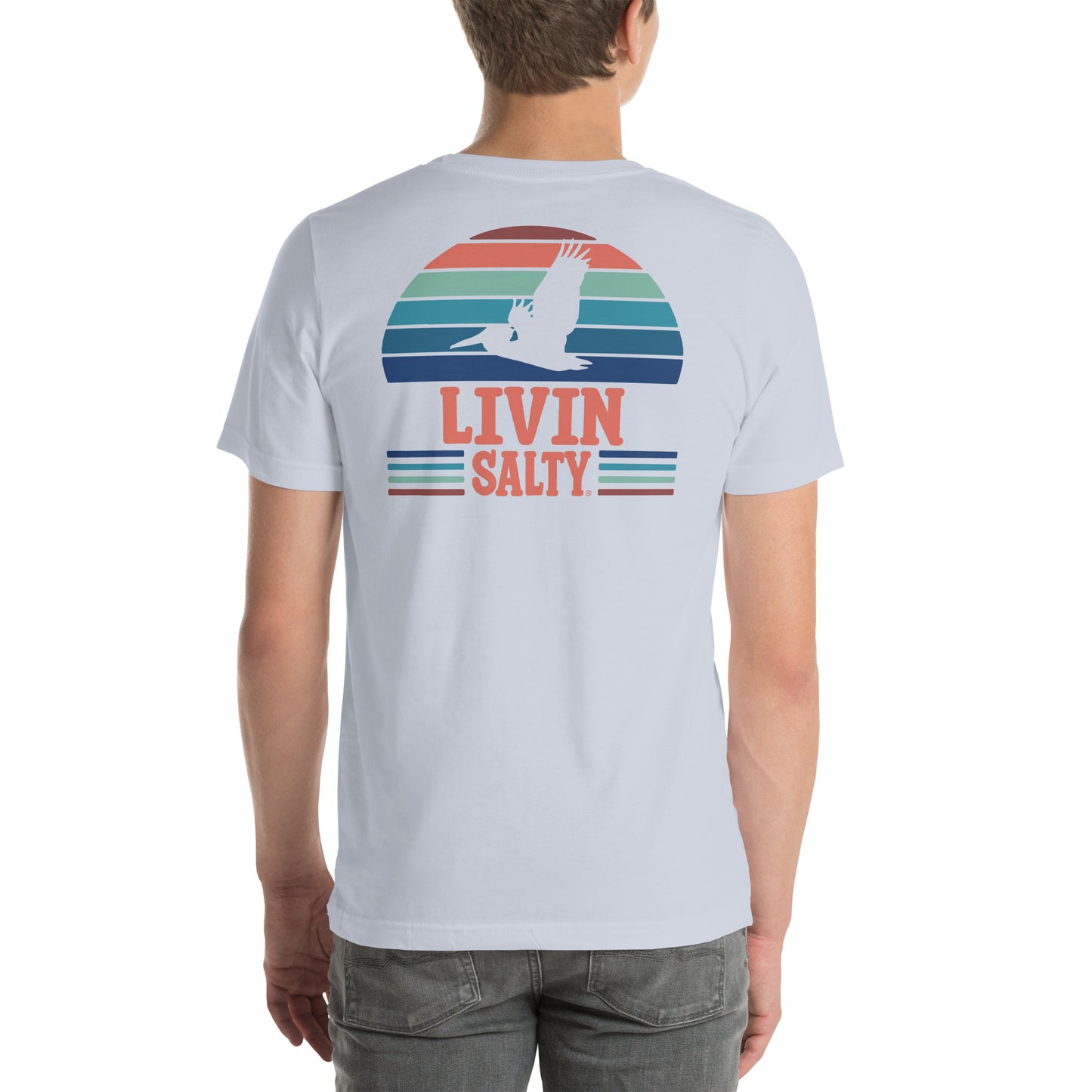 Unisex LIVIN SALTY Pelican t-shirt