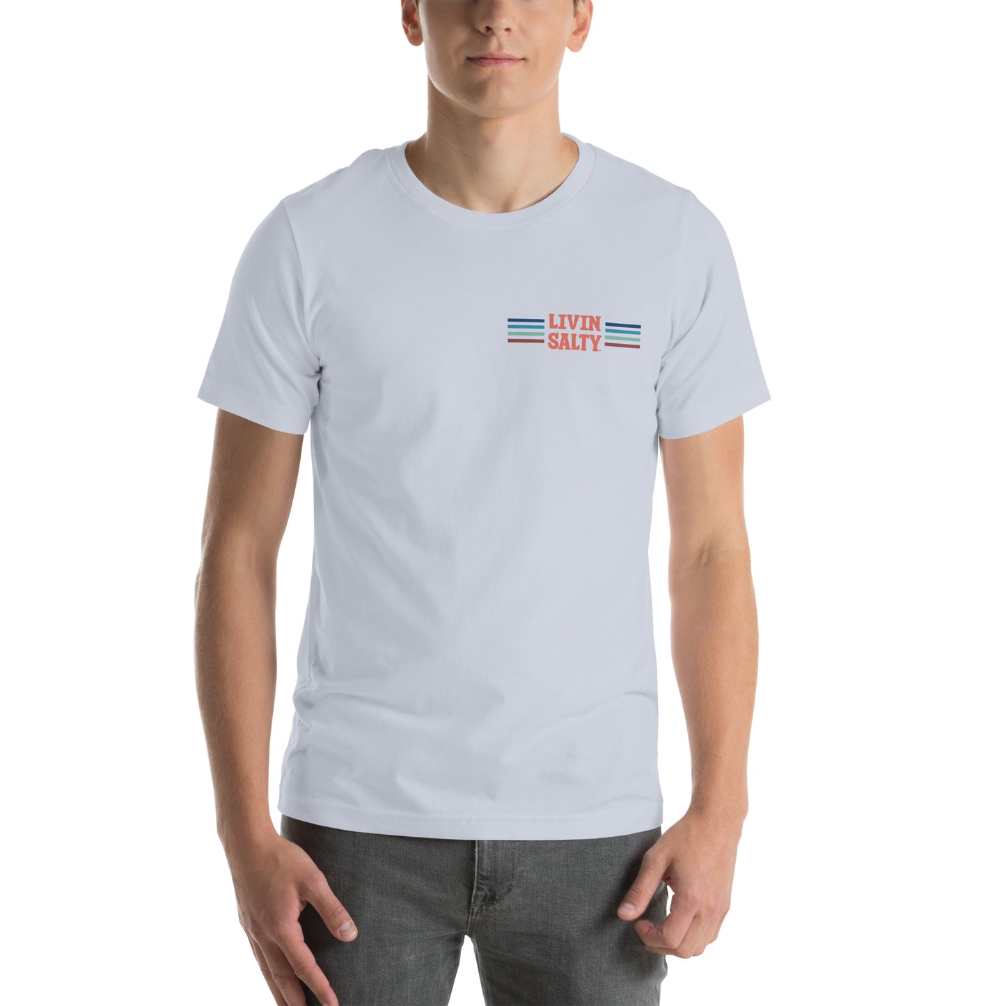 Unisex LIVIN SALTY Pelican t-shirt