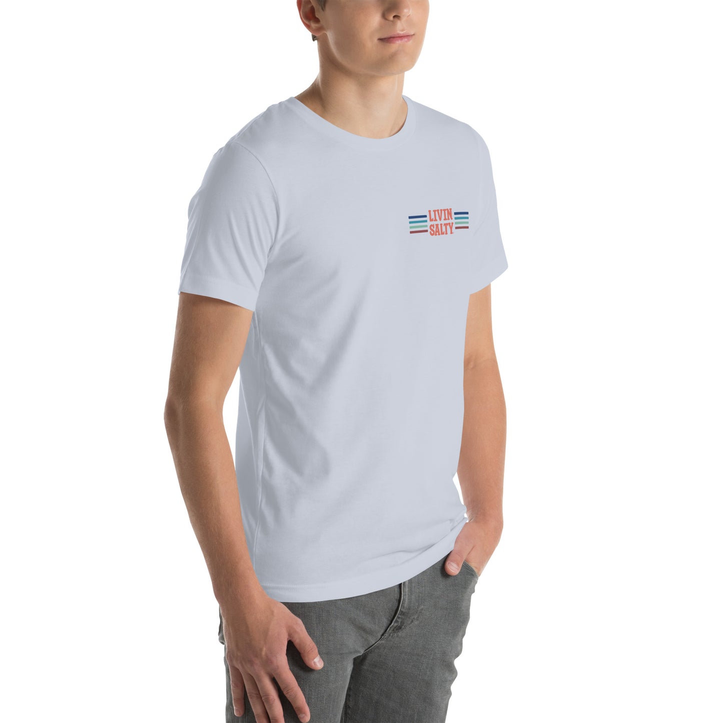 Unisex LIVIN SALTY Pelican t-shirt