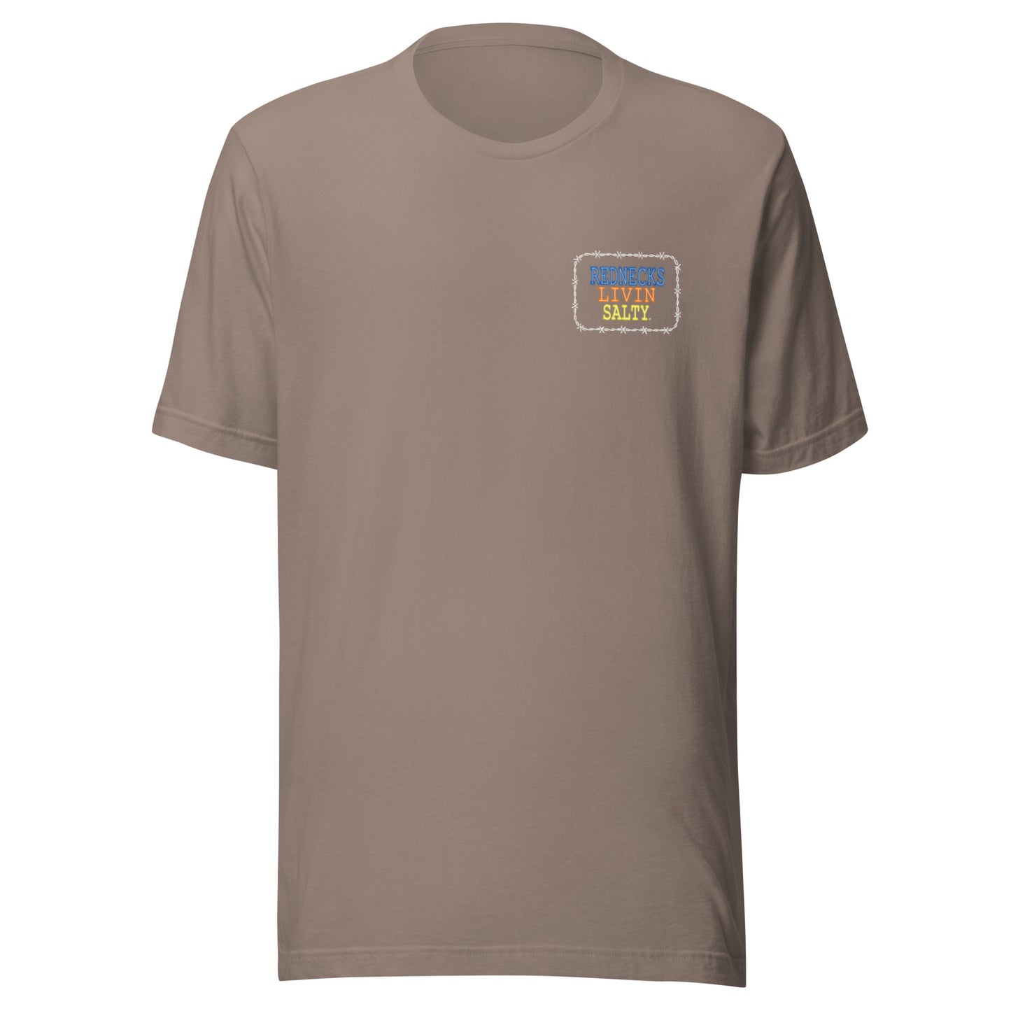 Unisex REDNECKS LIVIN SALTY Neon Parrot t-shirt
