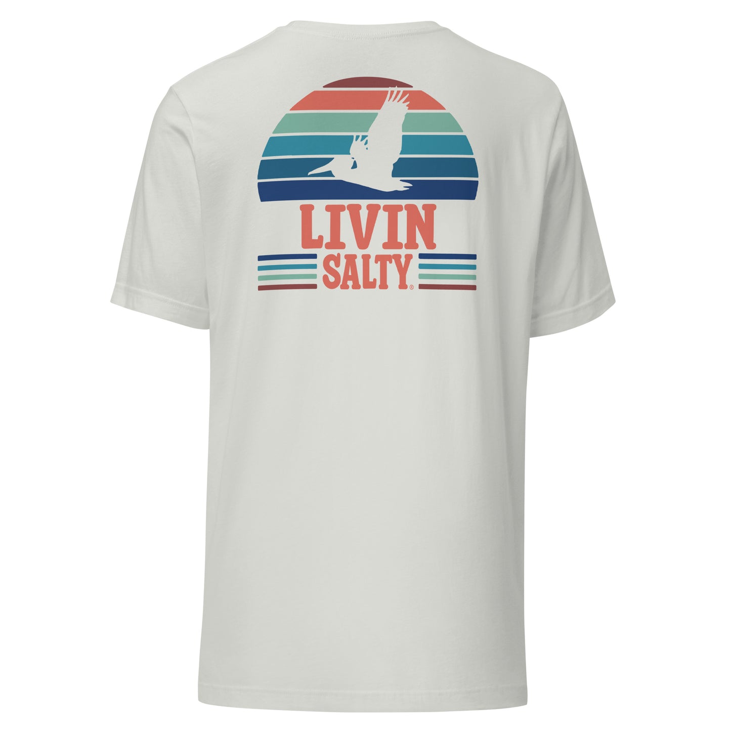 Unisex LIVIN SALTY Pelican t-shirt