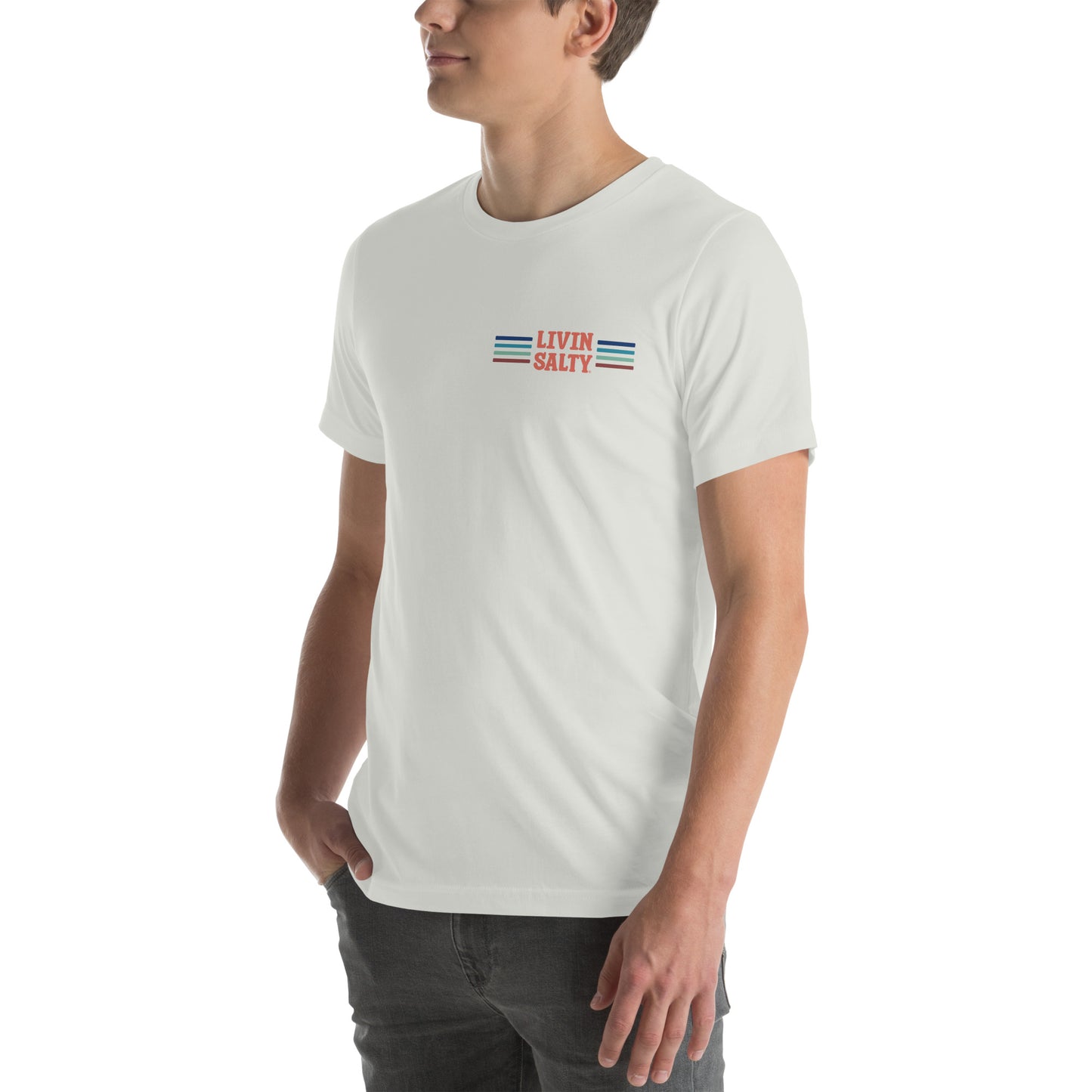 Unisex LIVIN SALTY Pelican t-shirt